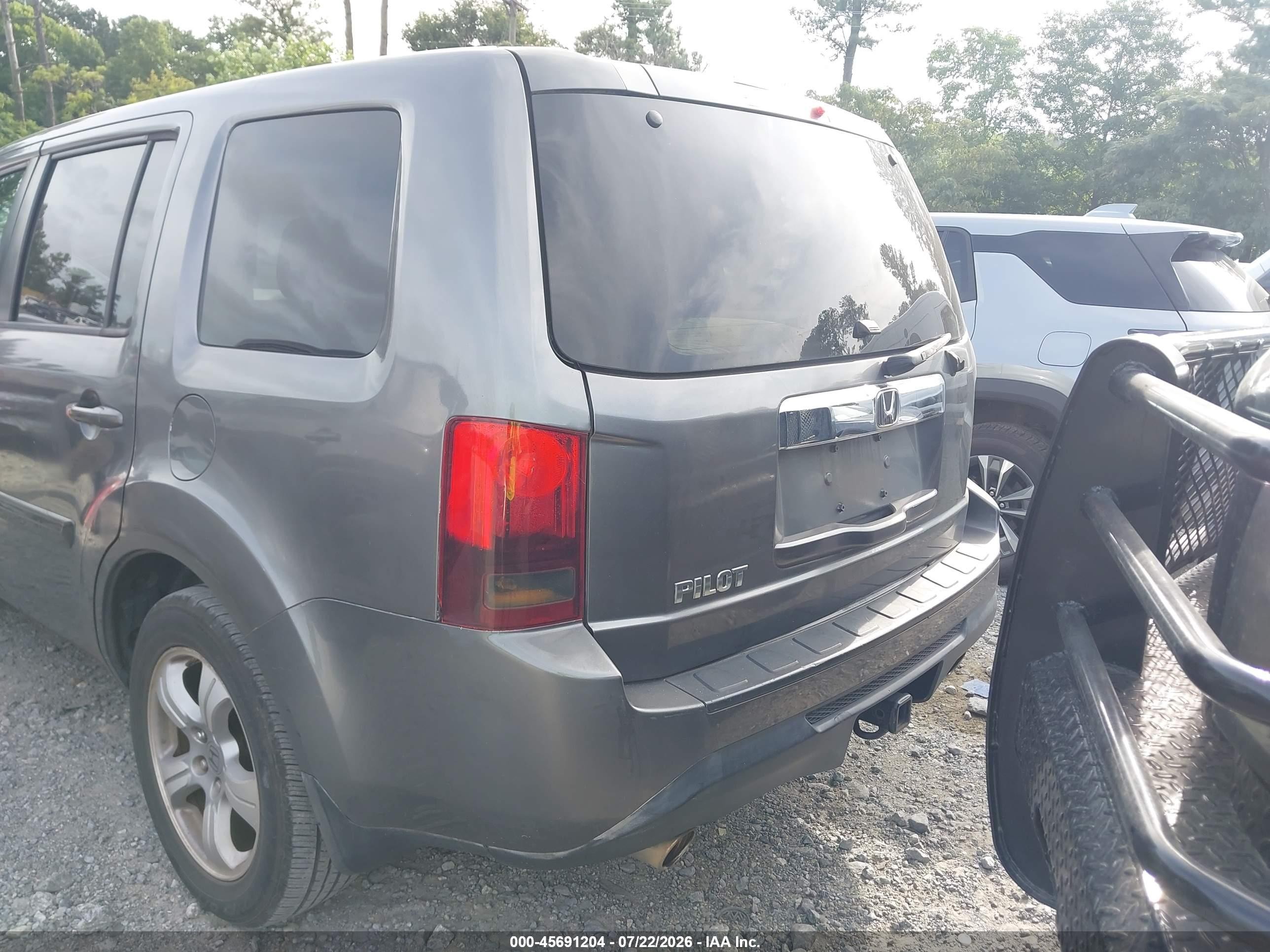 2012 Honda Pilot Ex-l Gray vin: 5FNYF3H53CB002429