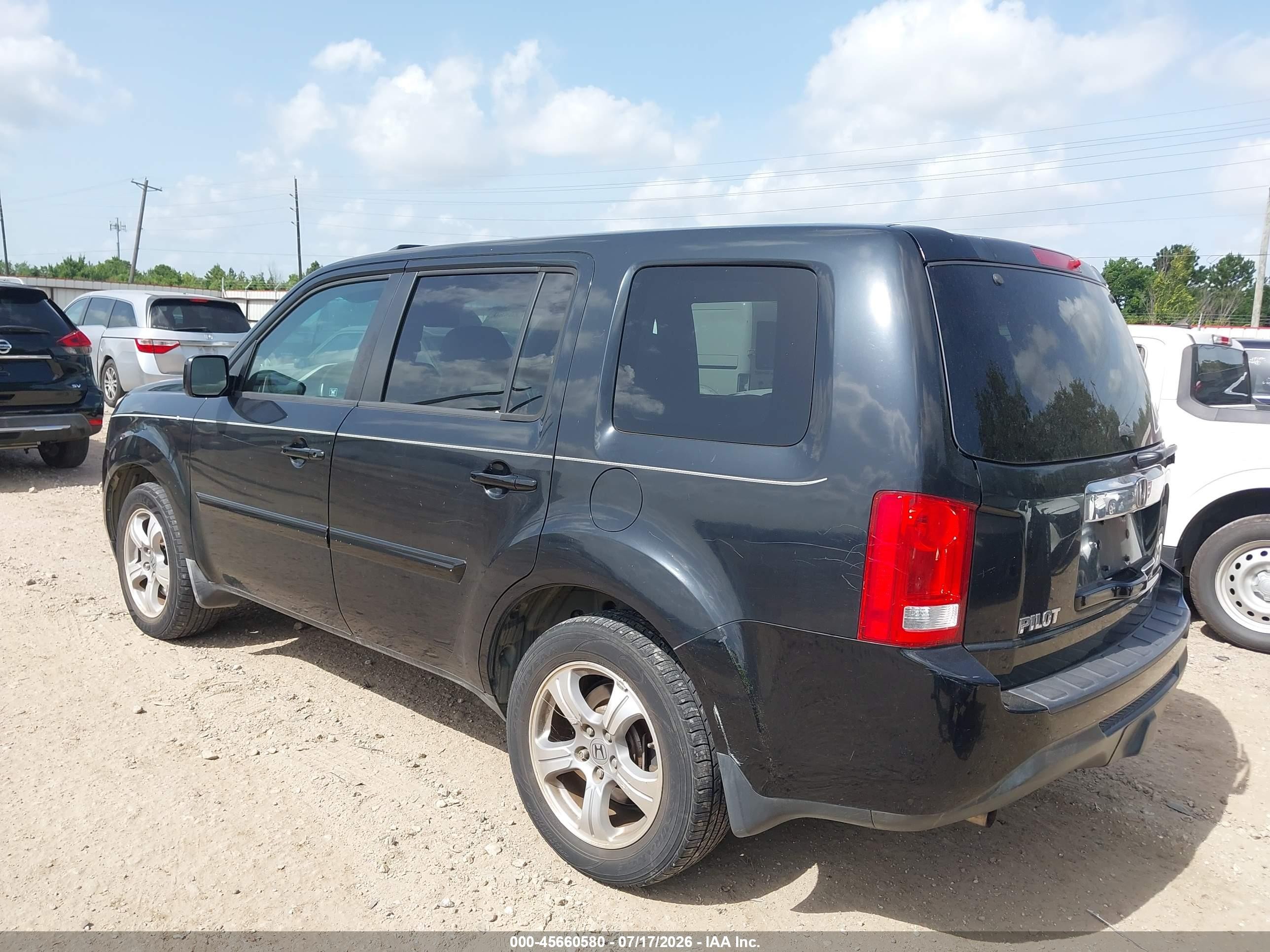 2012 Honda Pilot Ex-l Black vin: 5FNYF3H53CB025323