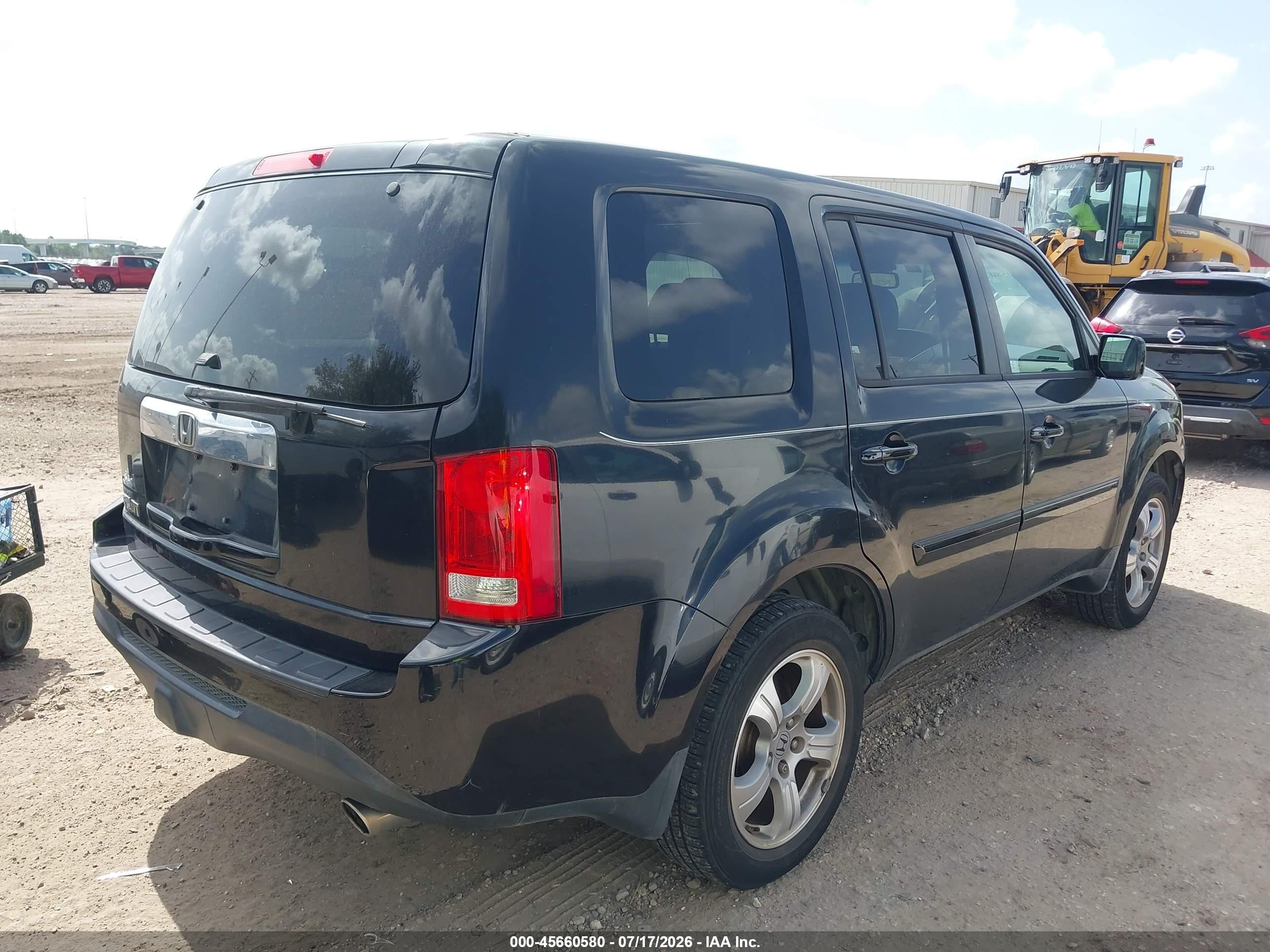 2012 Honda Pilot Ex-l Black vin: 5FNYF3H53CB025323