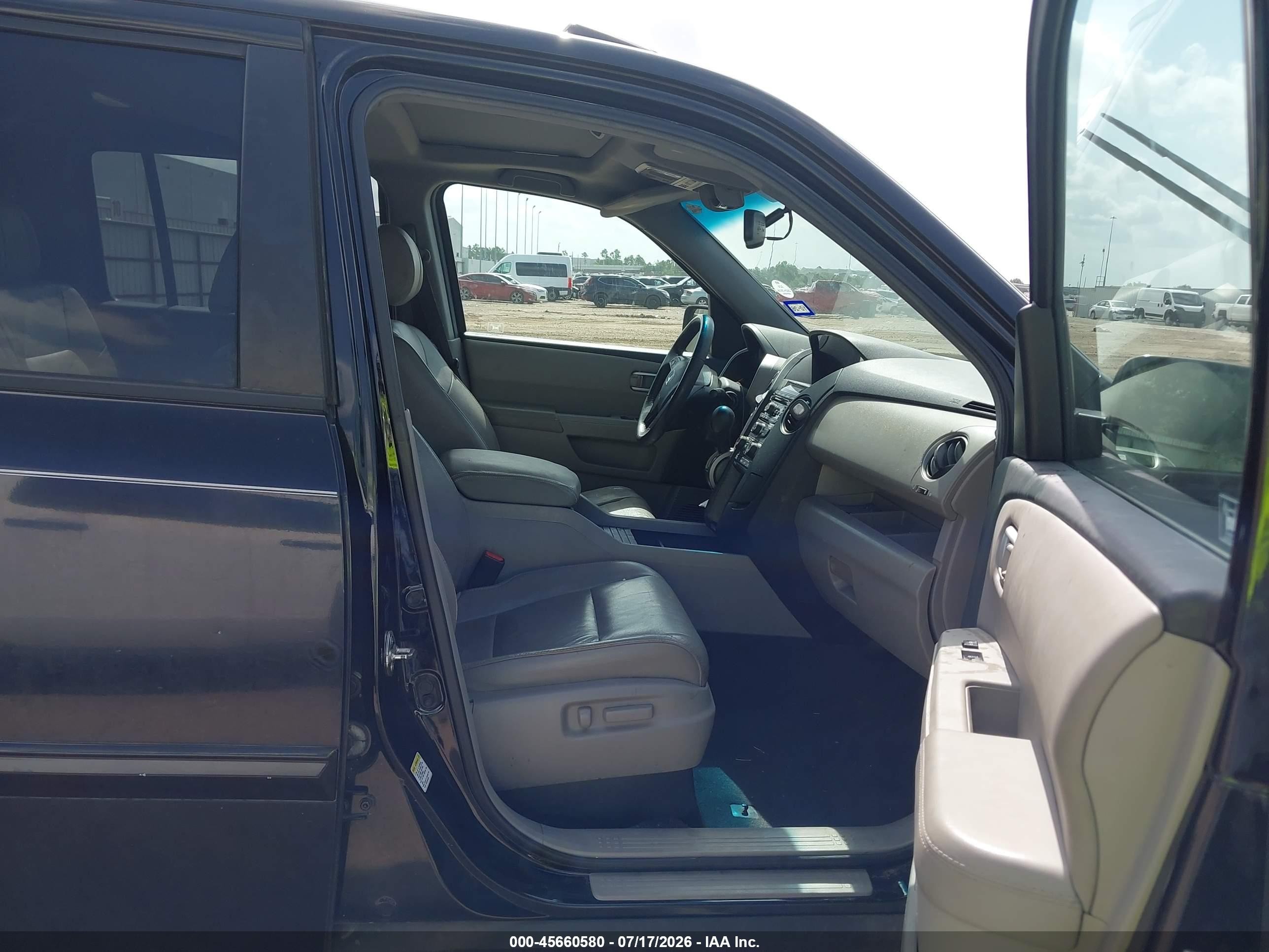 2012 Honda Pilot Ex-l Black vin: 5FNYF3H53CB025323