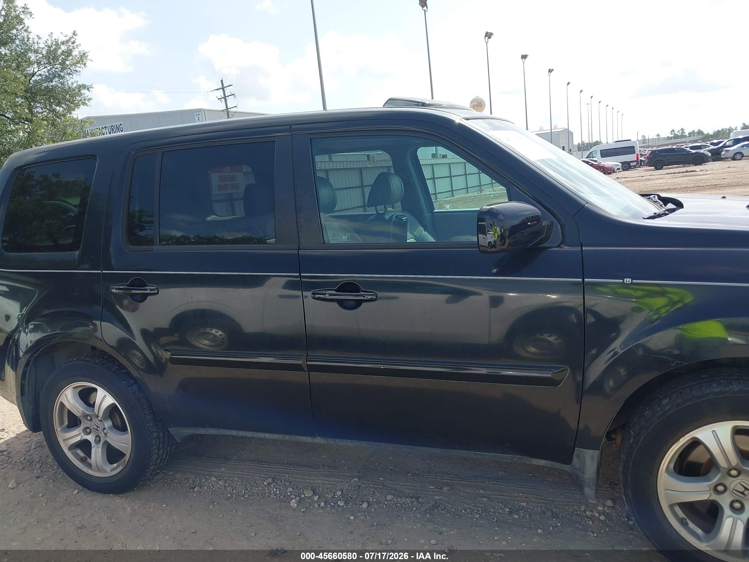 2012 Honda Pilot Ex-l Black vin: 5FNYF3H53CB025323