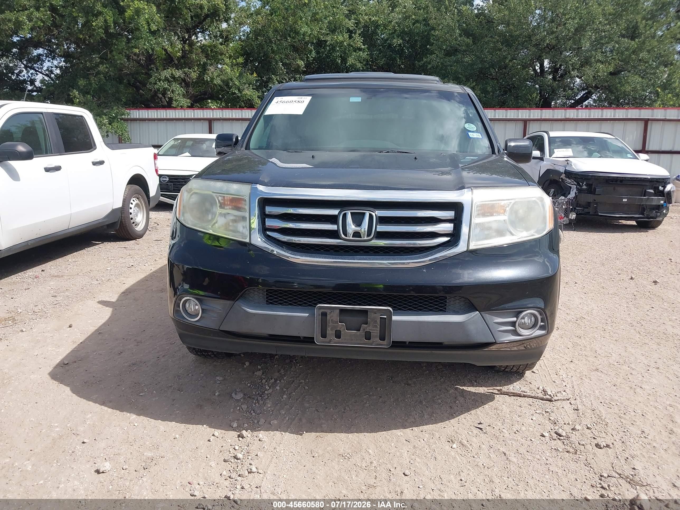 2012 Honda Pilot Ex-l Black vin: 5FNYF3H53CB025323