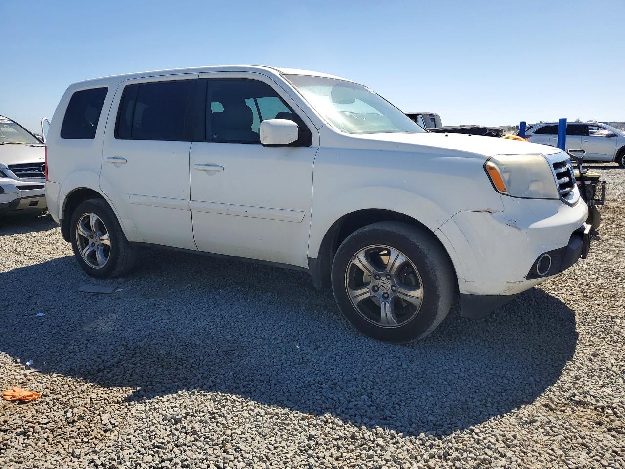 2012 Honda Pilot Exl White vin: 5FNYF3H53CB032451