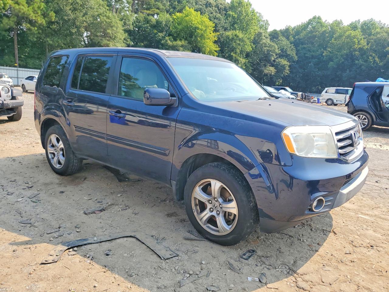 2012 Honda Pilot Exl Blue vin: 5FNYF3H53CB038007