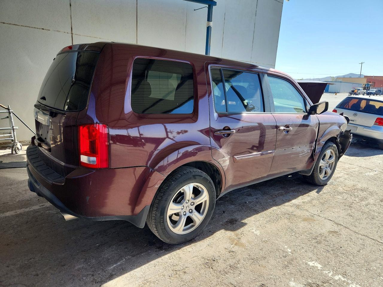 2012 Honda Pilot Exl Burgundy vin: 5FNYF3H53CB038590