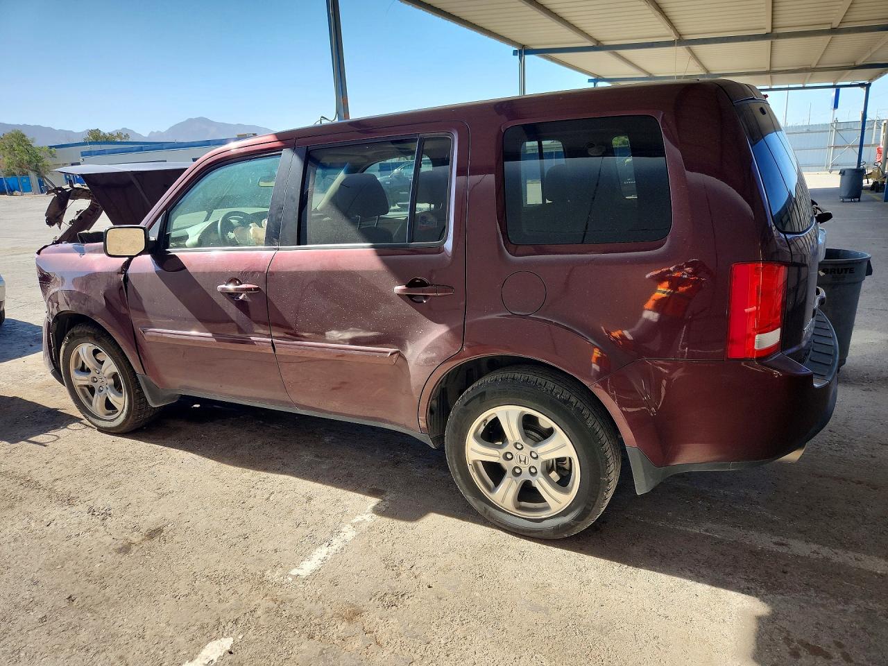 2012 Honda Pilot Exl Burgundy vin: 5FNYF3H53CB038590