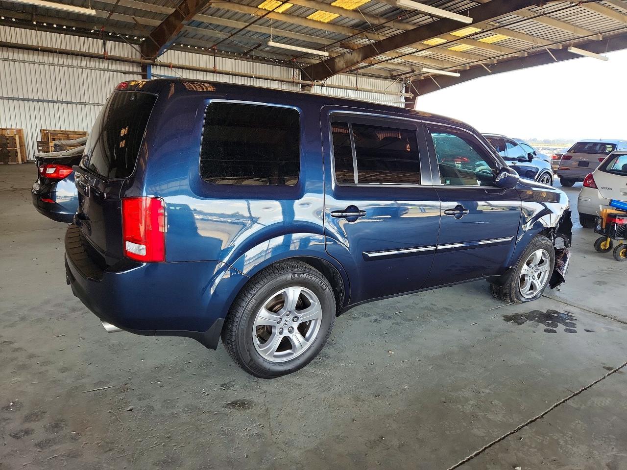 2012 Honda Pilot Exl Синий vin: 5FNYF3H53CB039707
