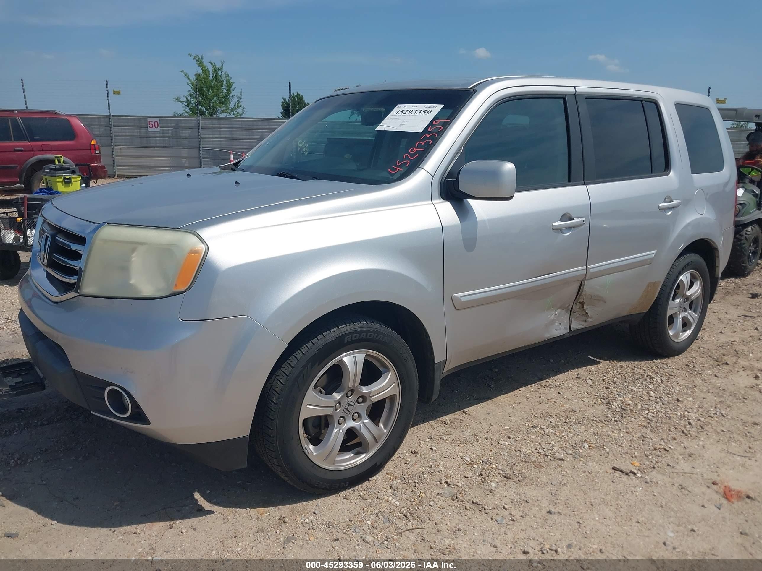 2012 Honda Pilot Ex-l Silver vin: 5FNYF3H53CB041571