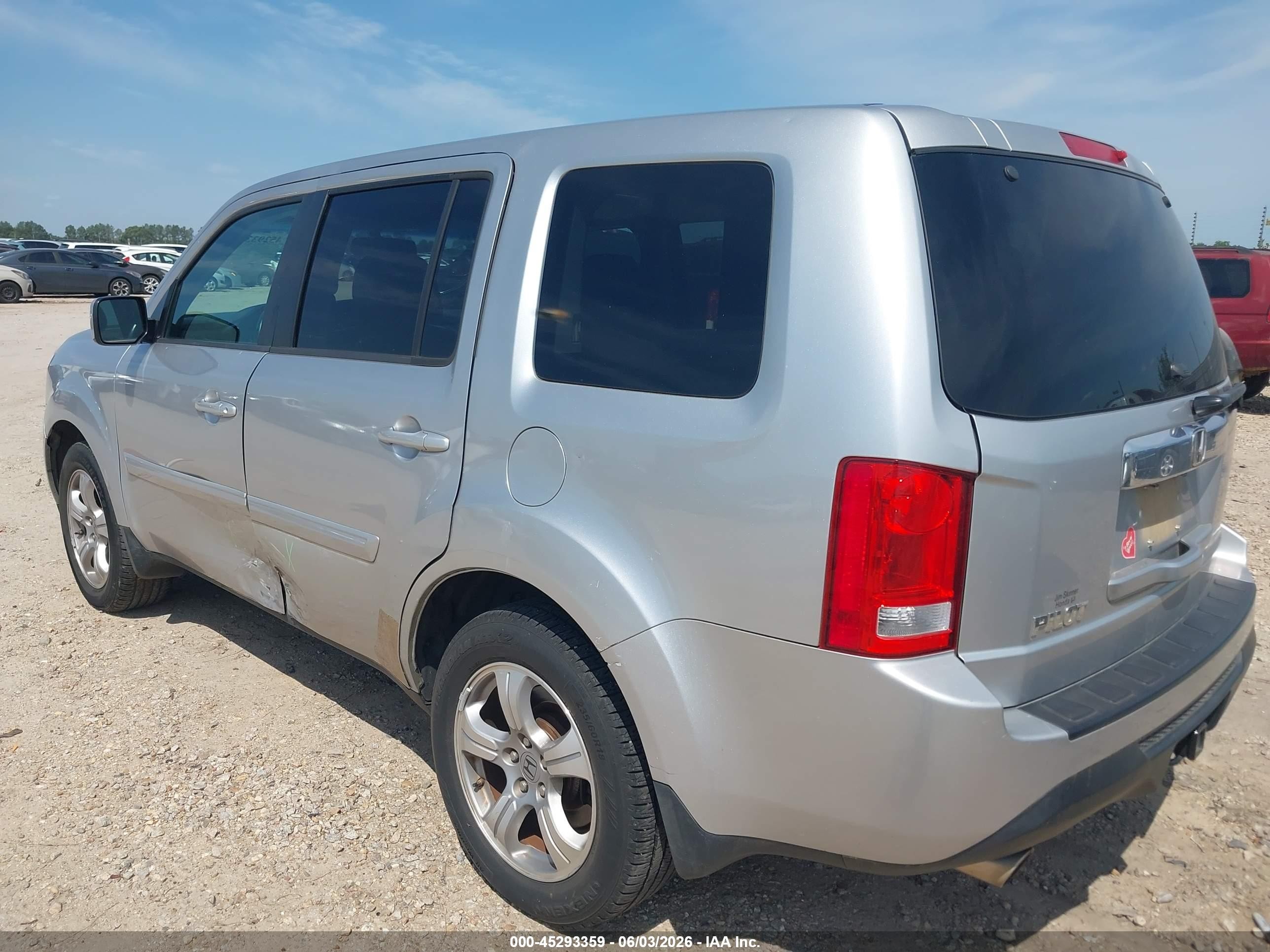 2012 Honda Pilot Ex-l Silver vin: 5FNYF3H53CB041571