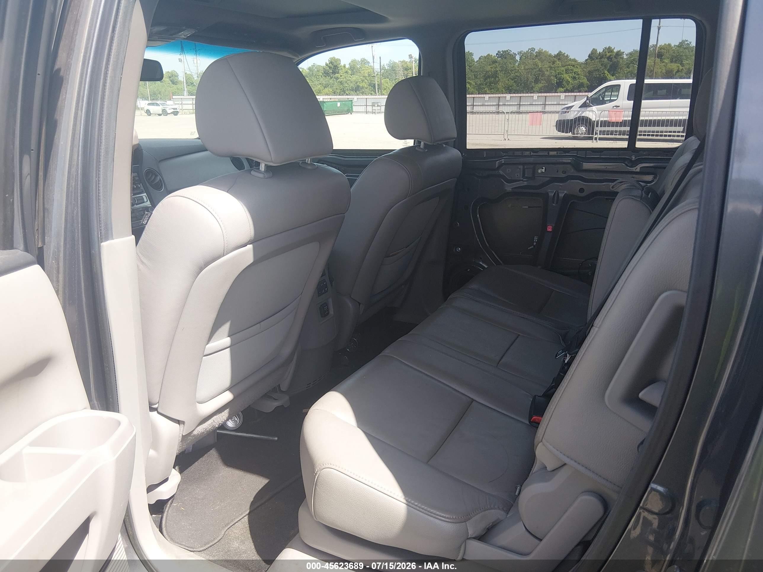 2013 Honda Pilot Ex-l Gray vin: 5FNYF3H53DB011634