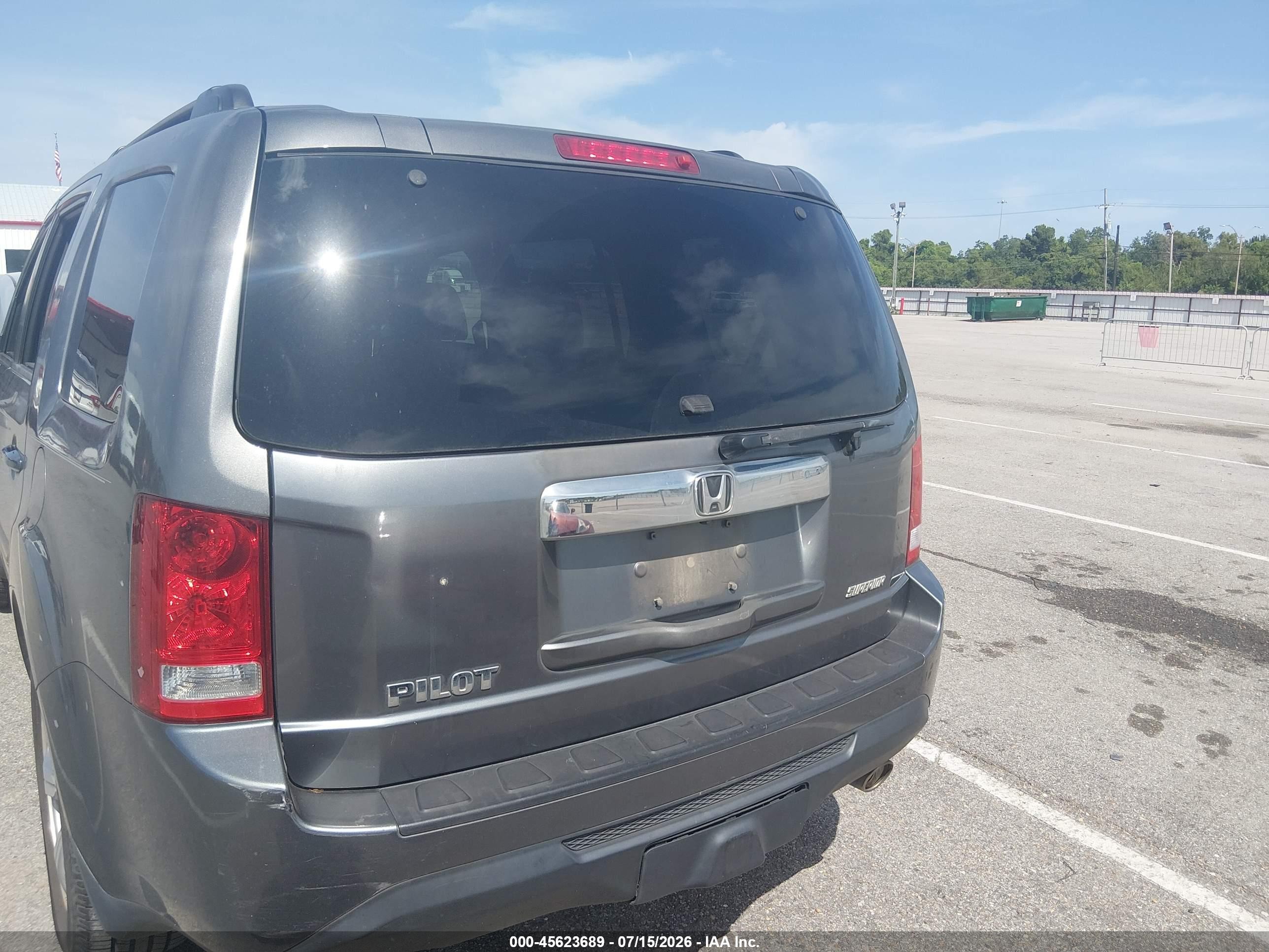 2013 Honda Pilot Ex-l Gray vin: 5FNYF3H53DB011634