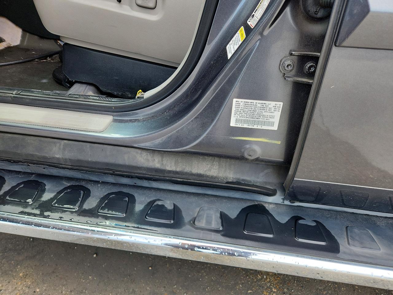 2013 Honda Pilot Exl Charcoal vin: 5FNYF3H53DB023864
