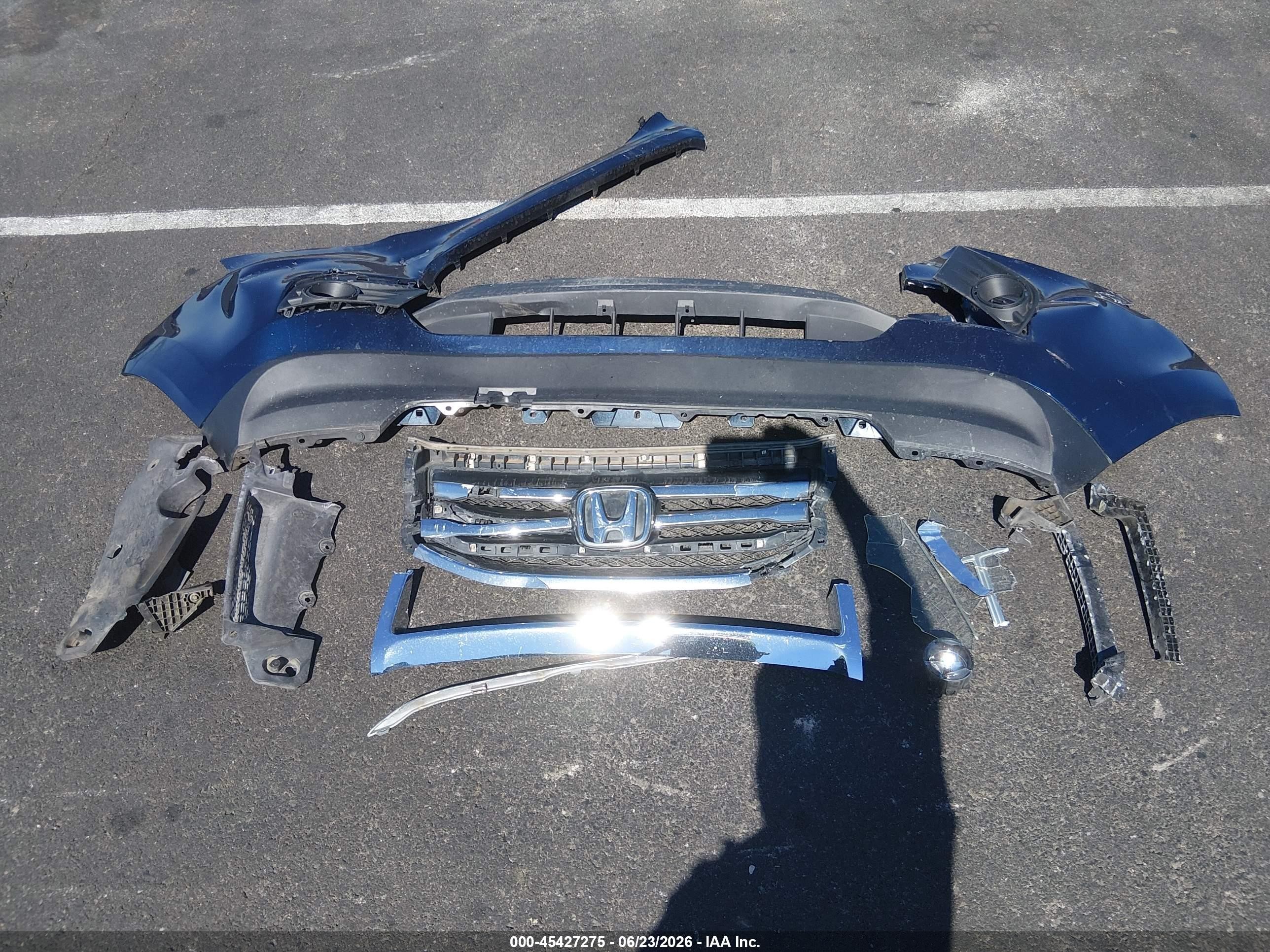 2013 Honda Pilot Ex-l Blue vin: 5FNYF3H53DB029485