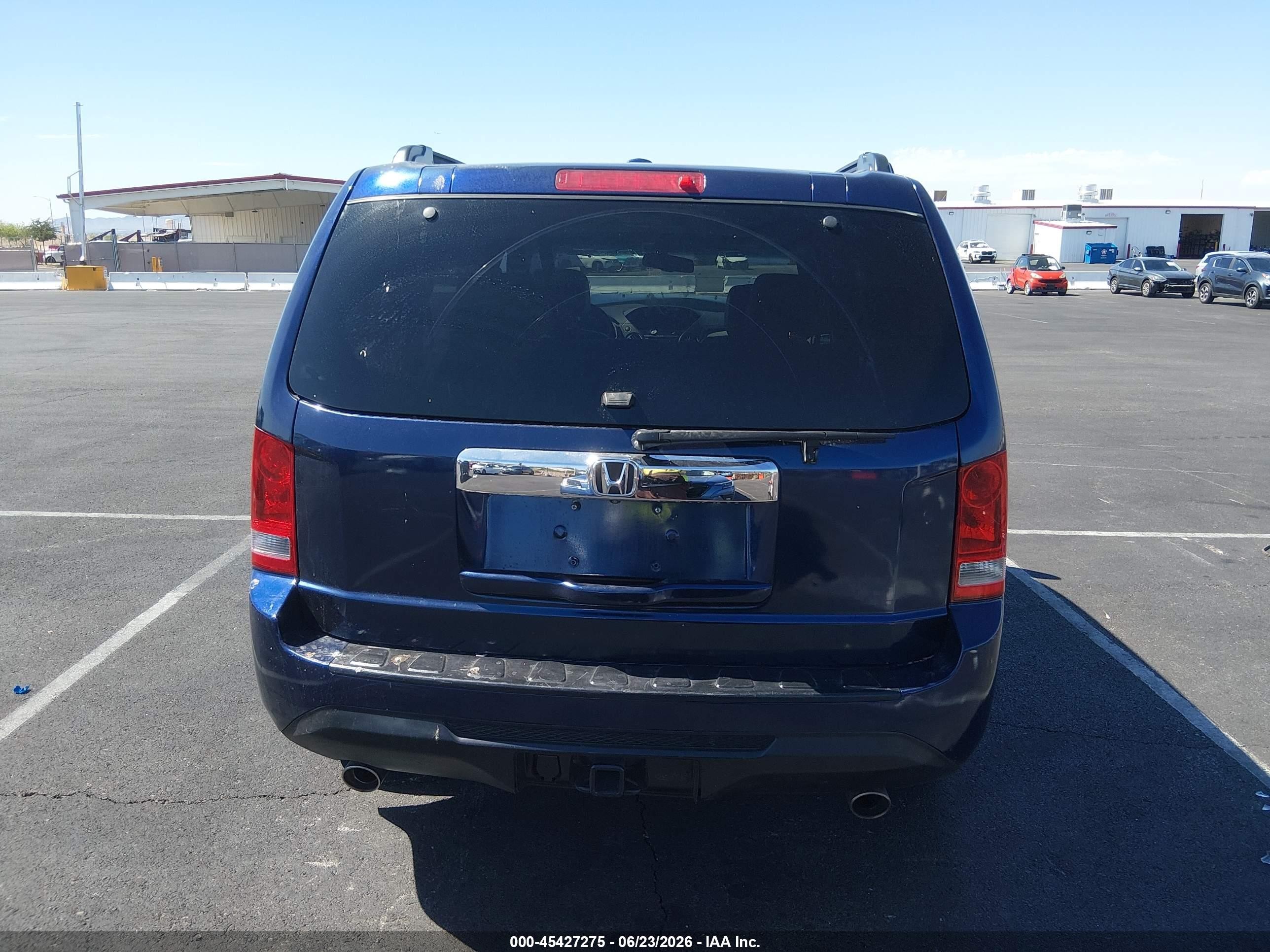 2013 Honda Pilot Ex-l Blue vin: 5FNYF3H53DB029485