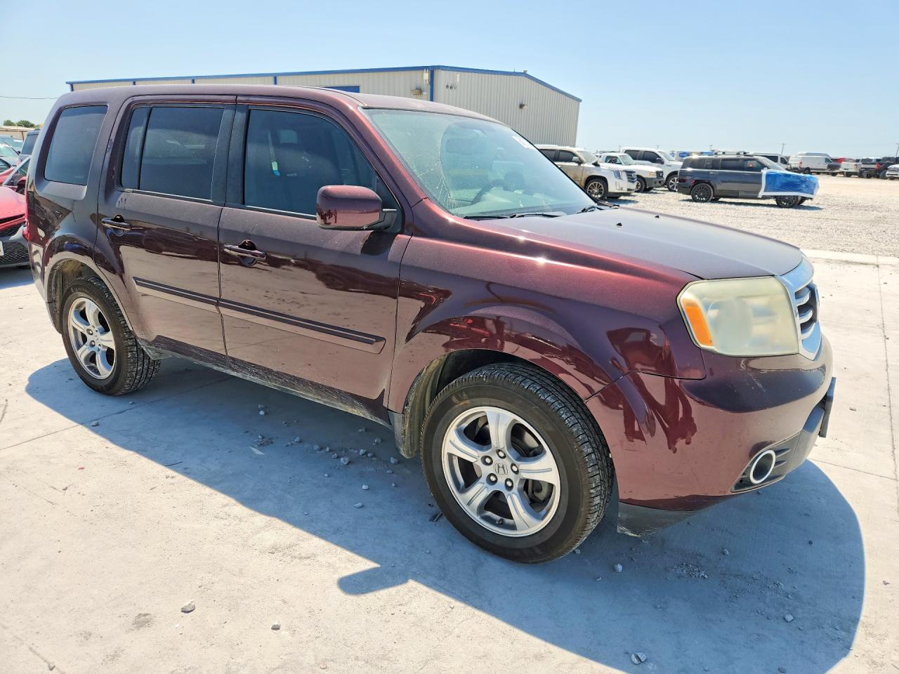 2013 Honda Pilot Exl Maroon vin: 5FNYF3H53DB032869