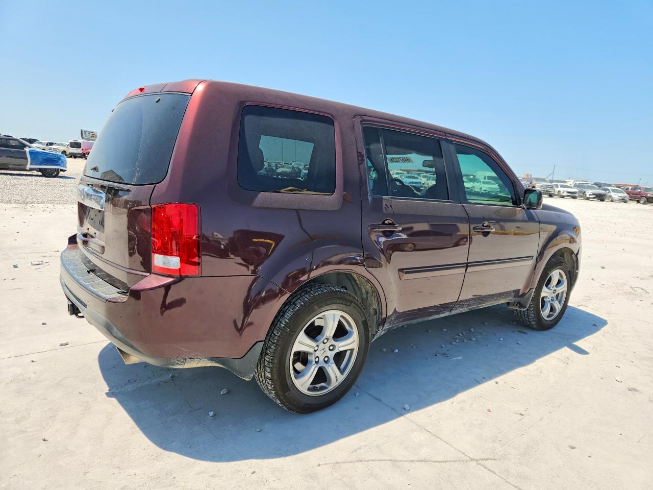 2013 Honda Pilot Exl Maroon vin: 5FNYF3H53DB032869