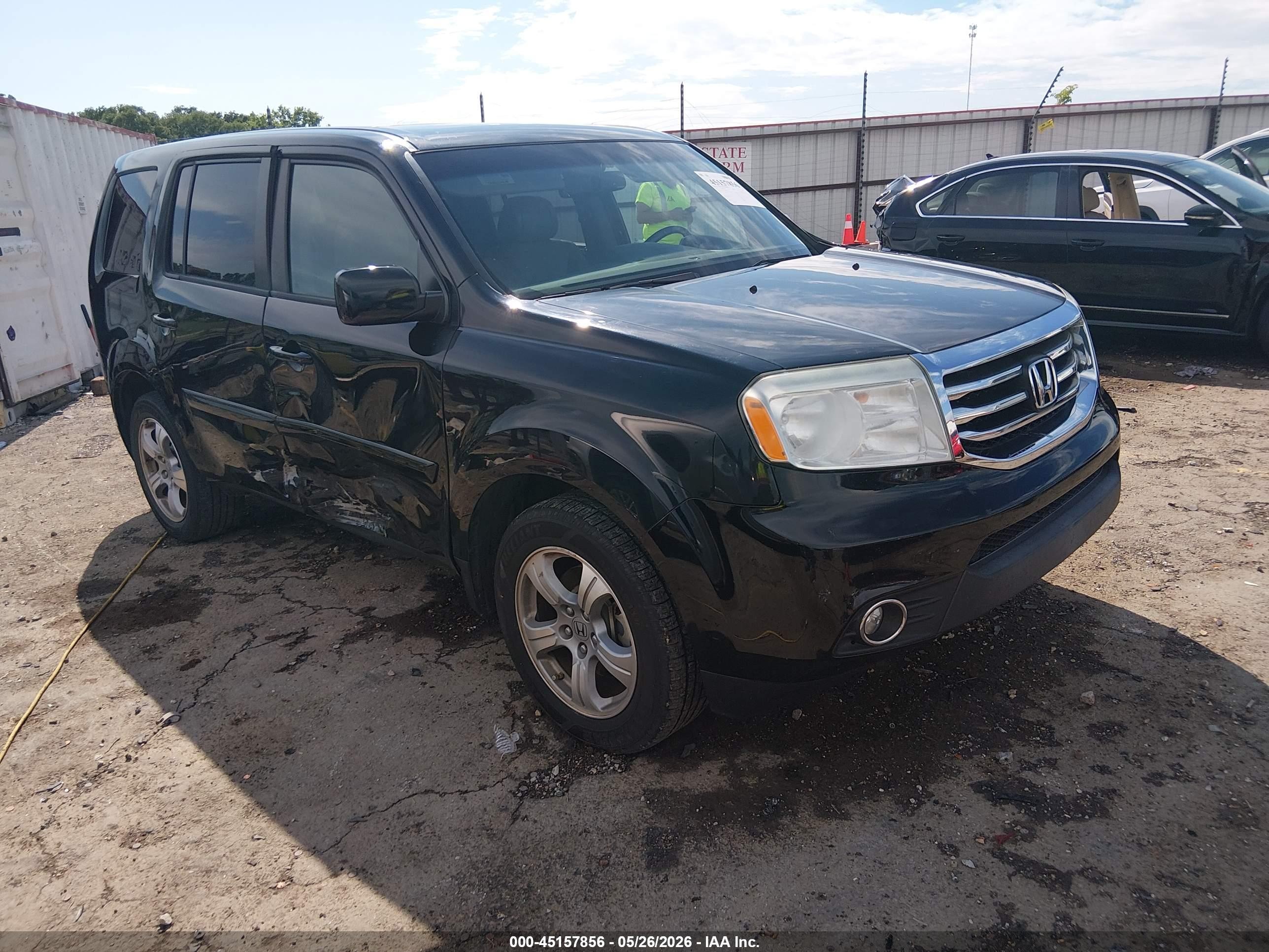 2014 Honda Pilot Ex-l Black vin: 5FNYF3H53EB008198