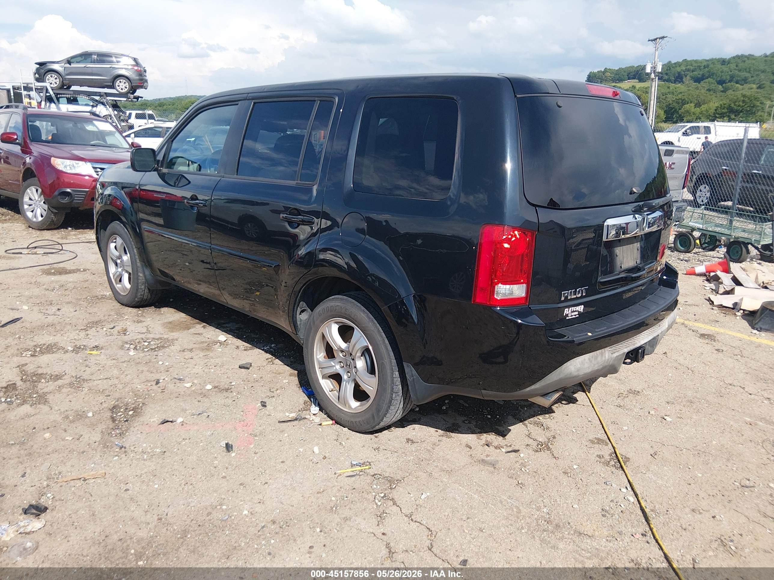2014 Honda Pilot Ex-l Черный vin: 5FNYF3H53EB008198