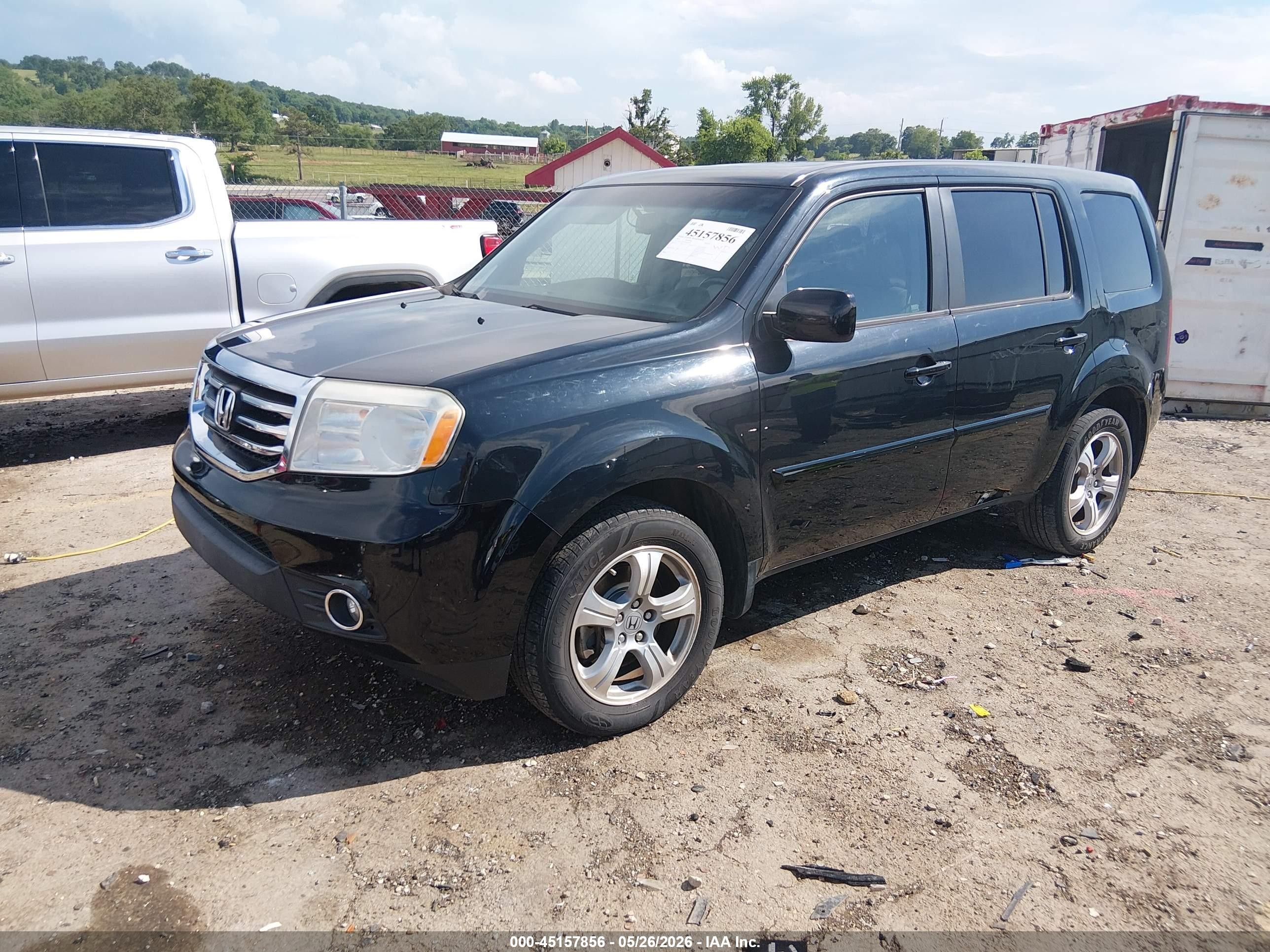 2014 Honda Pilot Ex-l Черный vin: 5FNYF3H53EB008198