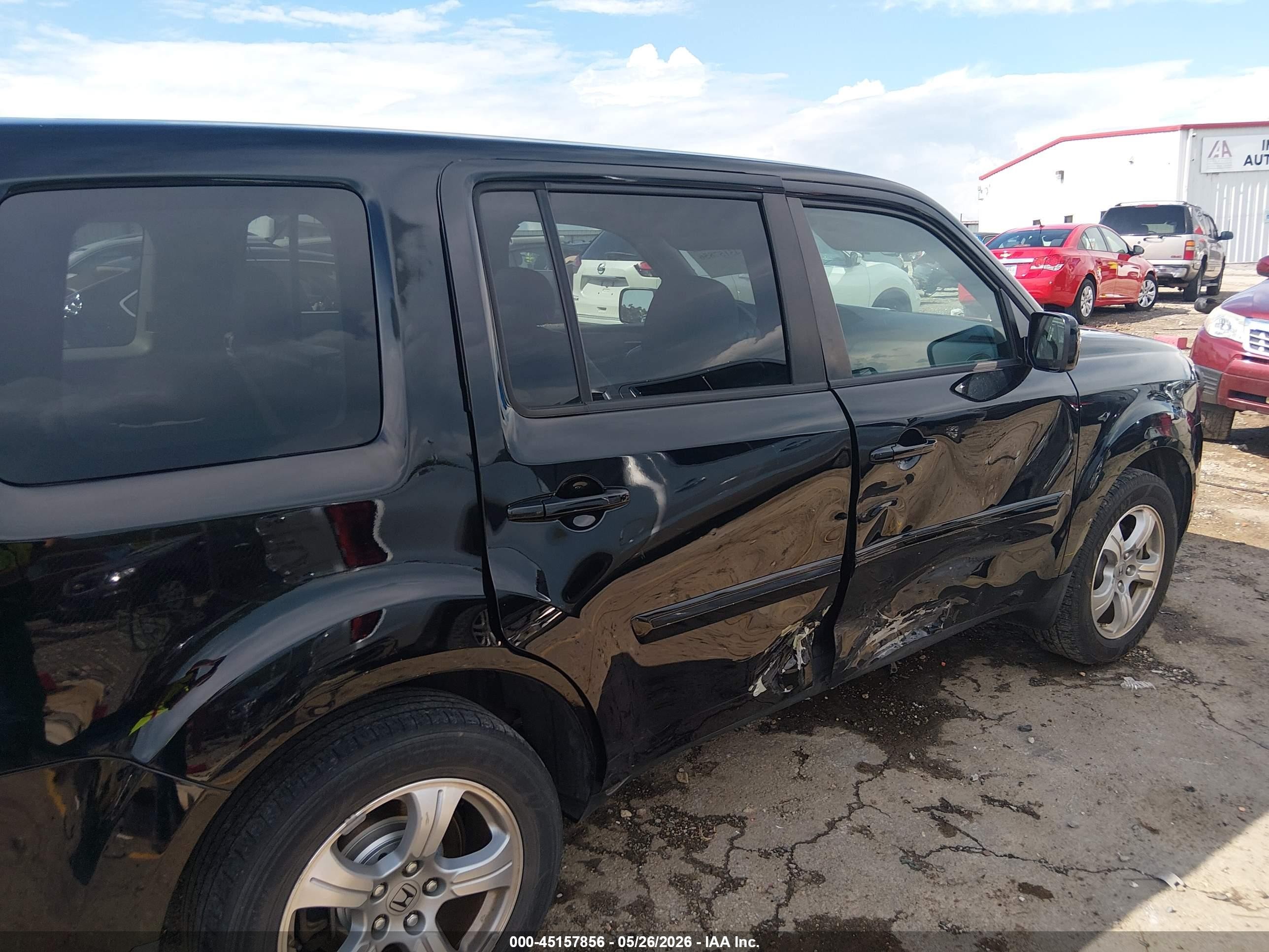 2014 Honda Pilot Ex-l Черный vin: 5FNYF3H53EB008198