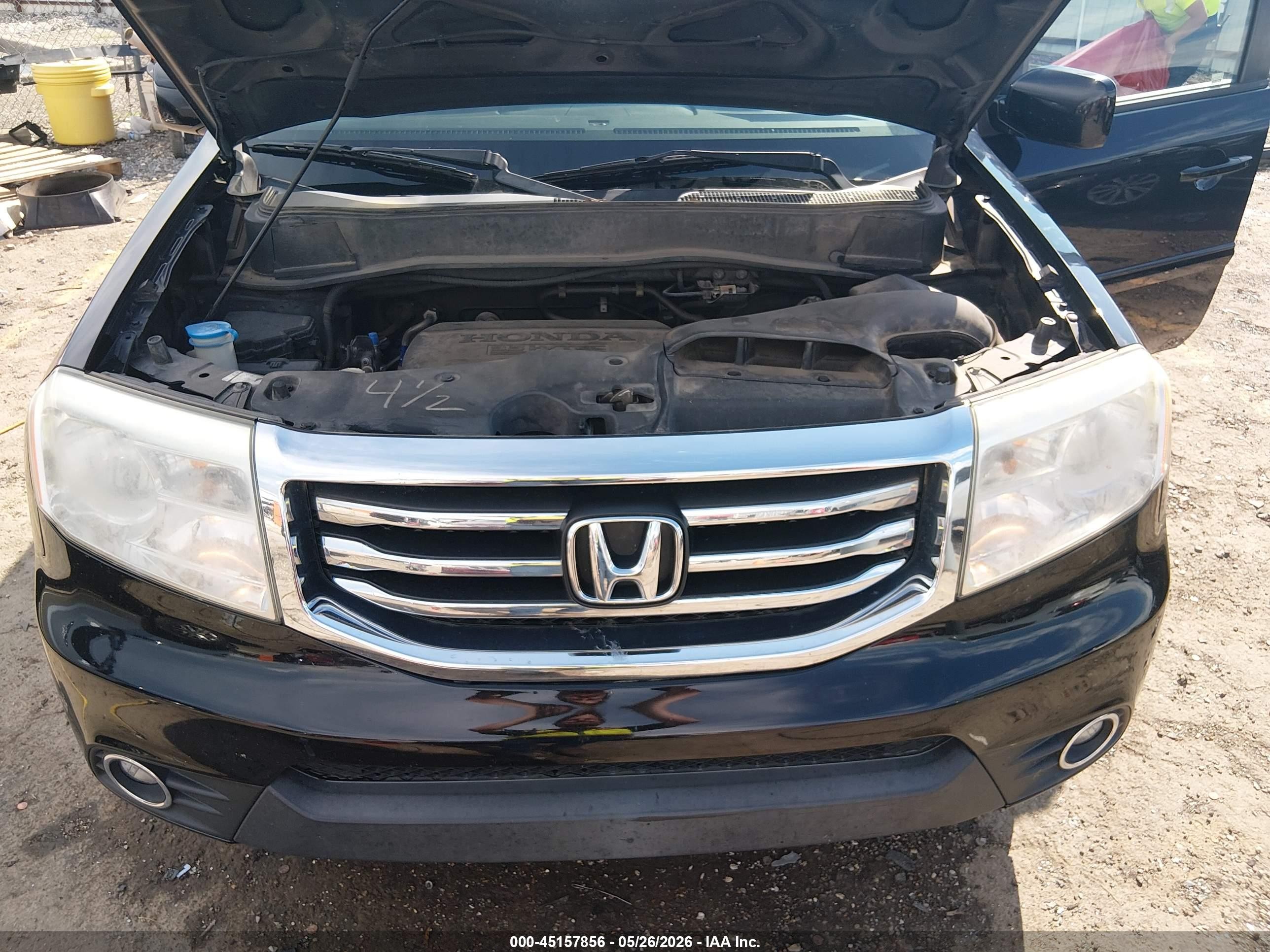 2014 Honda Pilot Ex-l Черный vin: 5FNYF3H53EB008198