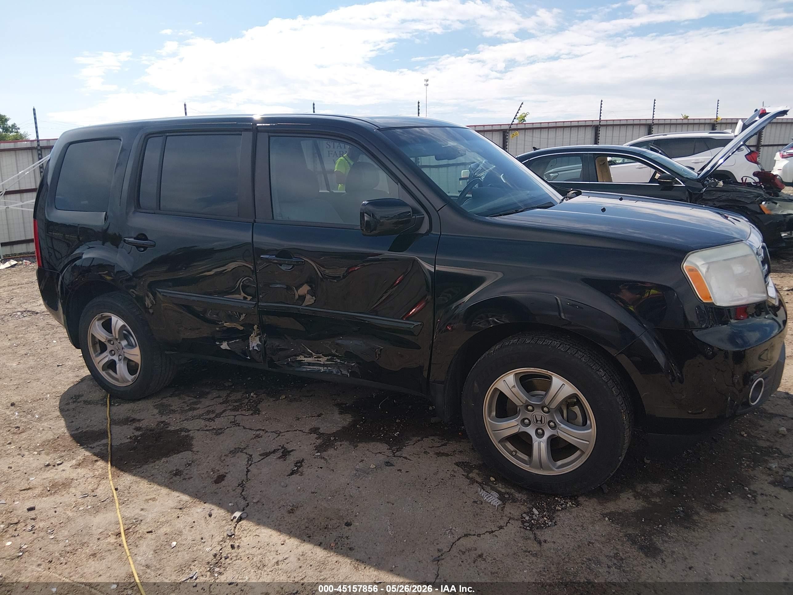 2014 Honda Pilot Ex-l Черный vin: 5FNYF3H53EB008198