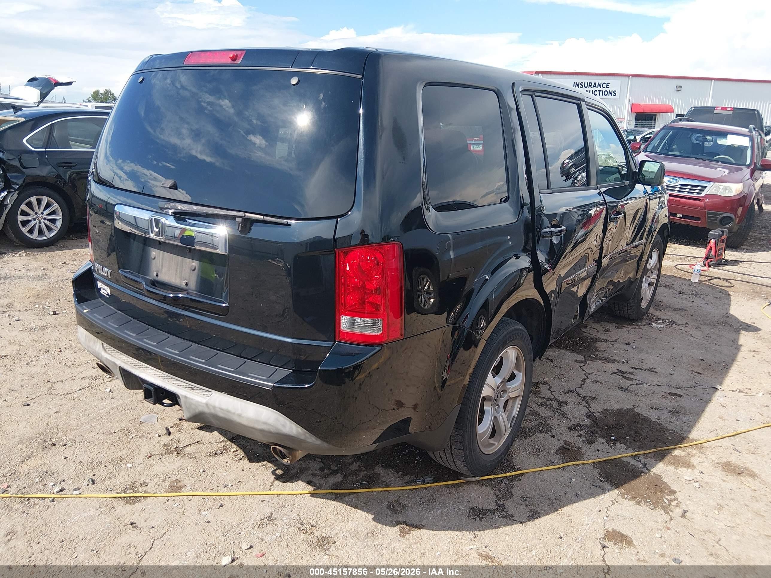 2014 Honda Pilot Ex-l Черный vin: 5FNYF3H53EB008198