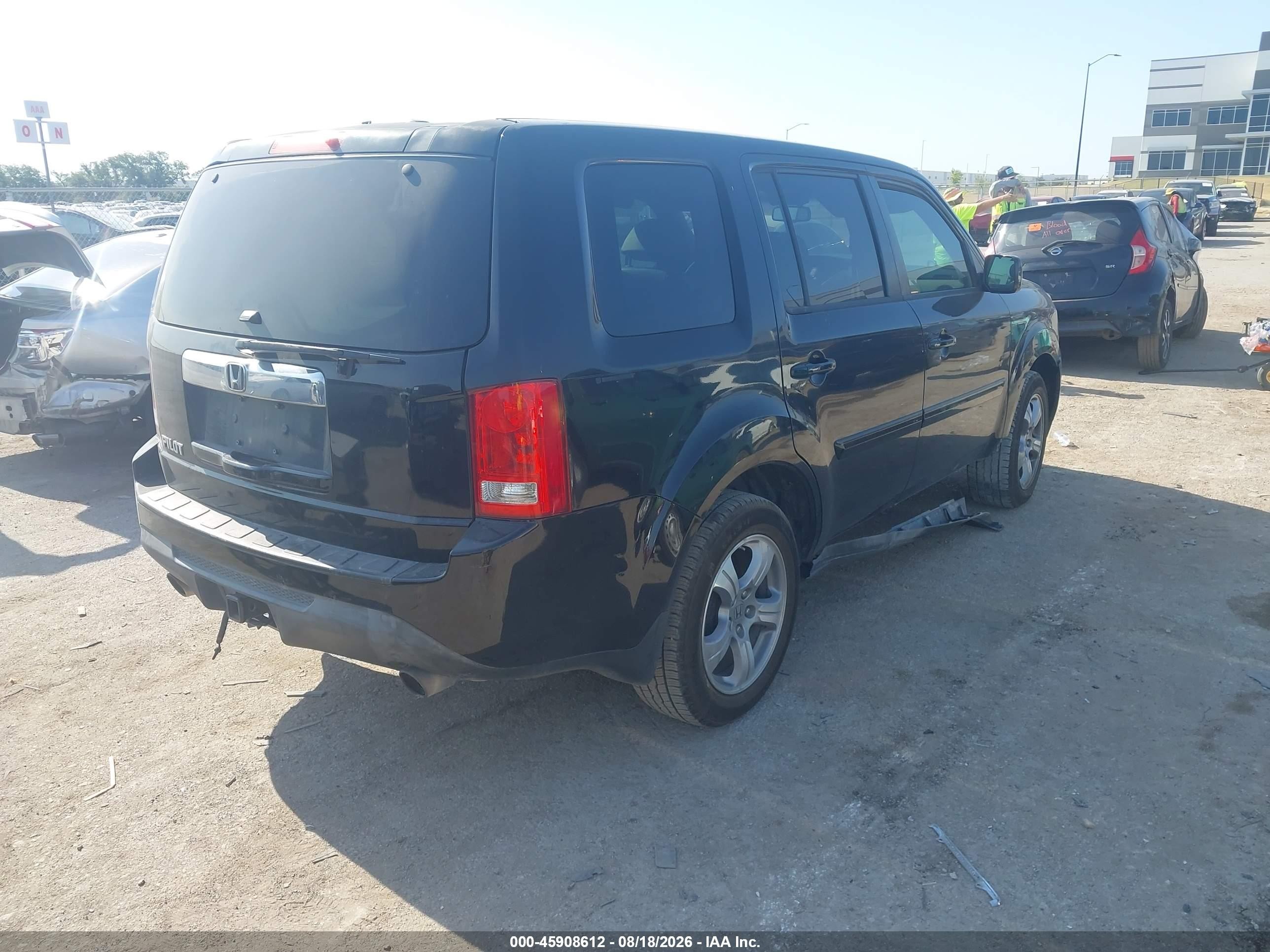 2014 Honda Pilot Ex-l Black vin: 5FNYF3H53EB014230