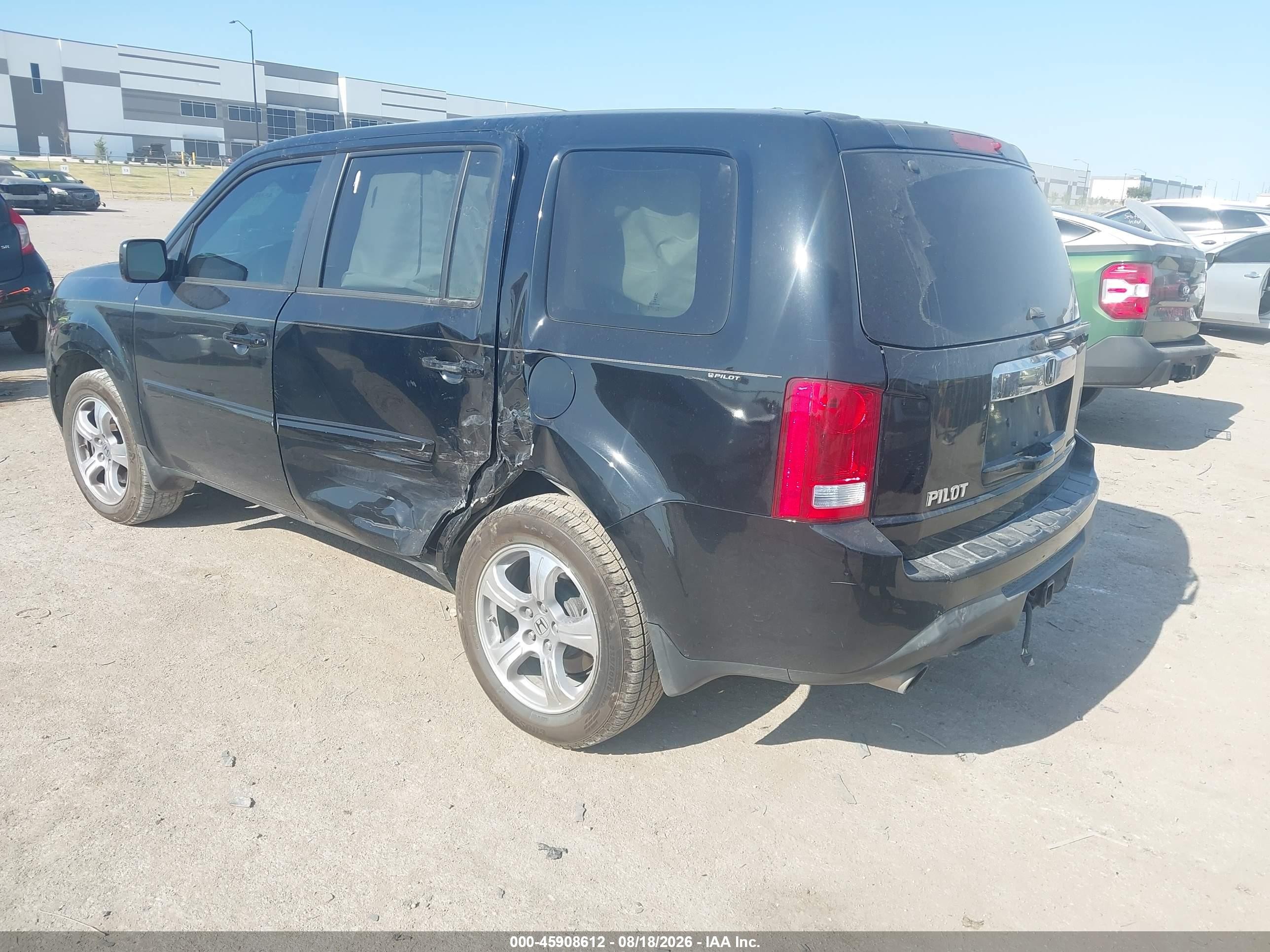 2014 Honda Pilot Ex-l Black vin: 5FNYF3H53EB014230