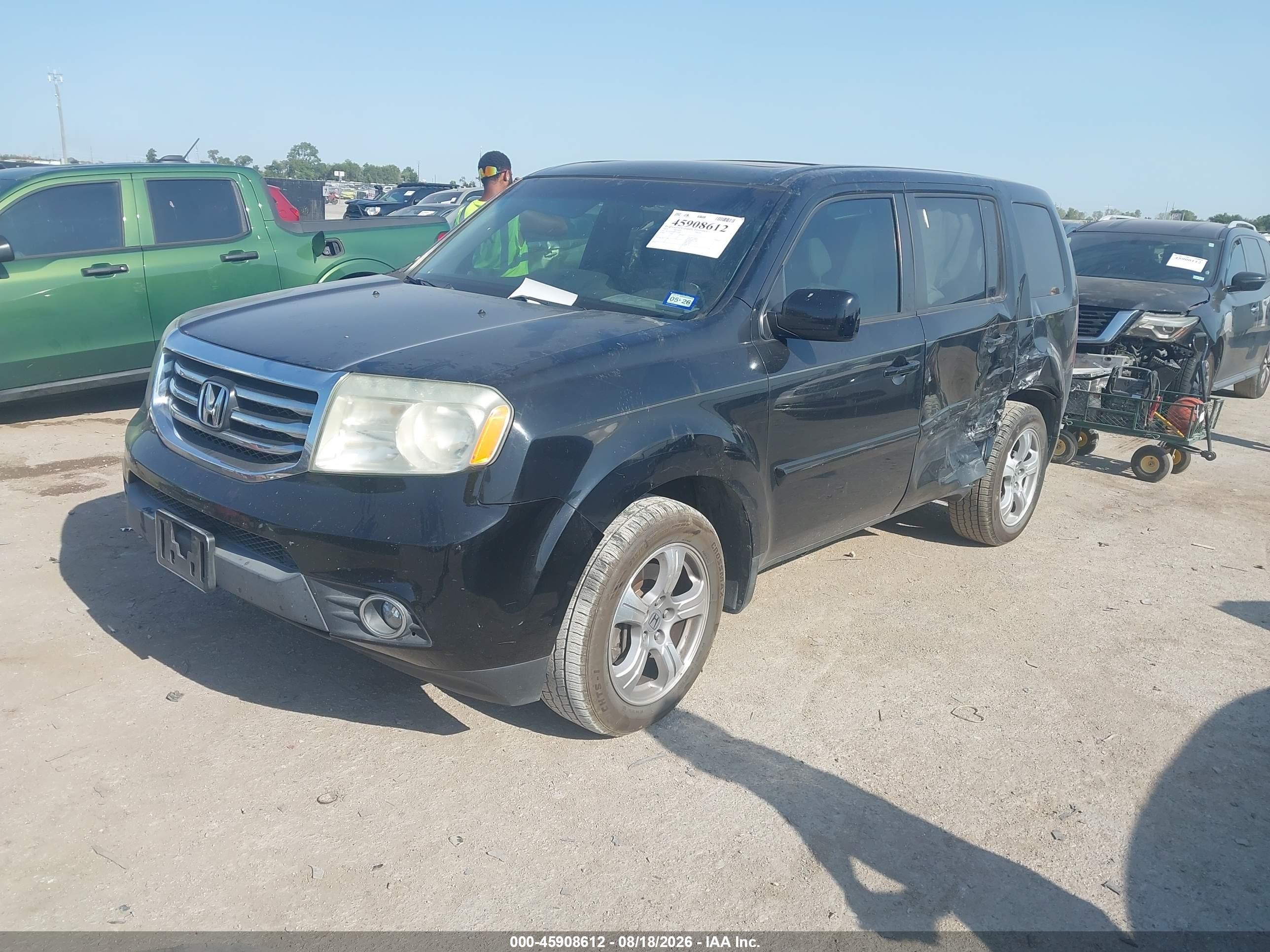 2014 Honda Pilot Ex-l Black vin: 5FNYF3H53EB014230