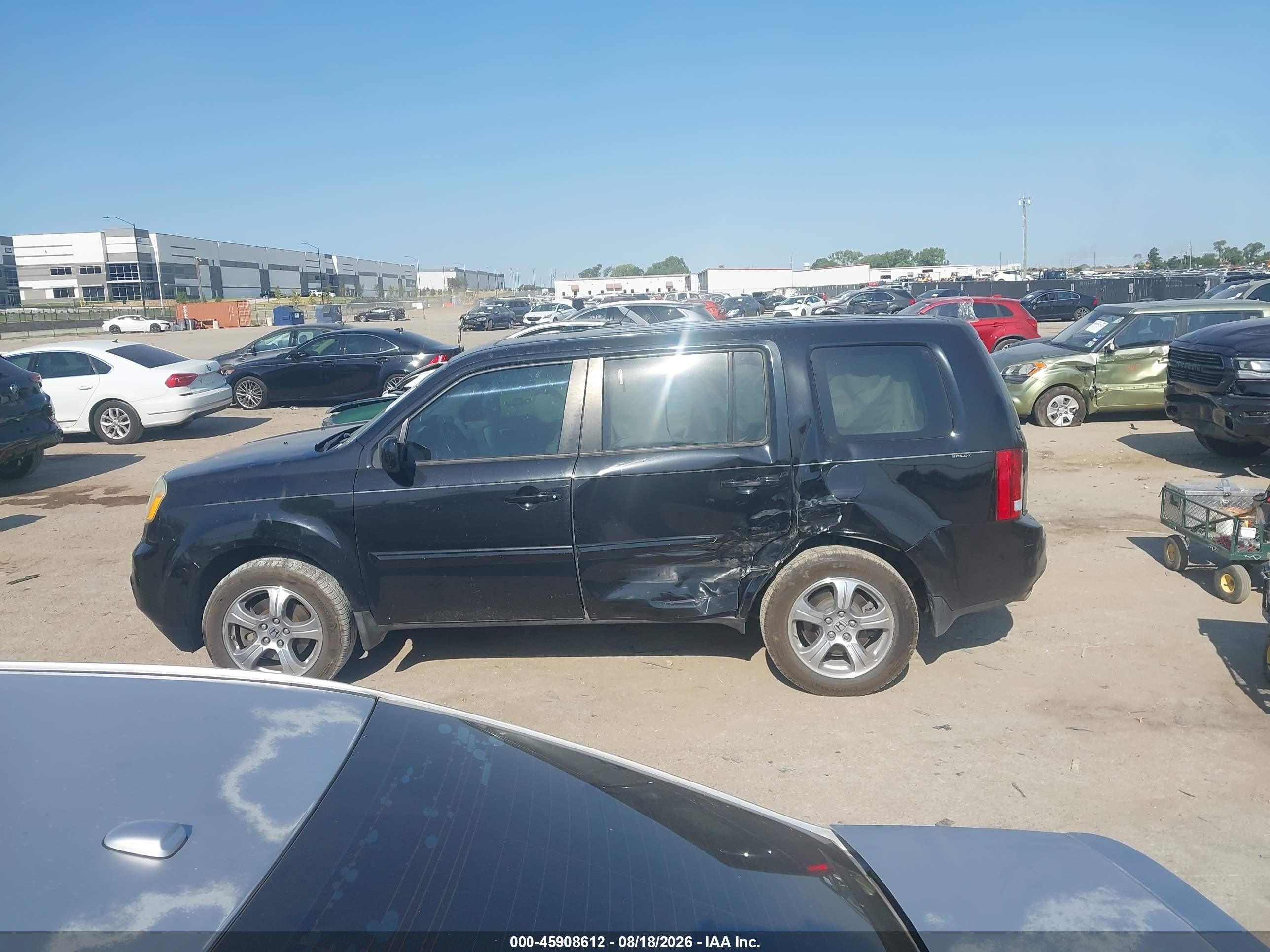 2014 Honda Pilot Ex-l Black vin: 5FNYF3H53EB014230