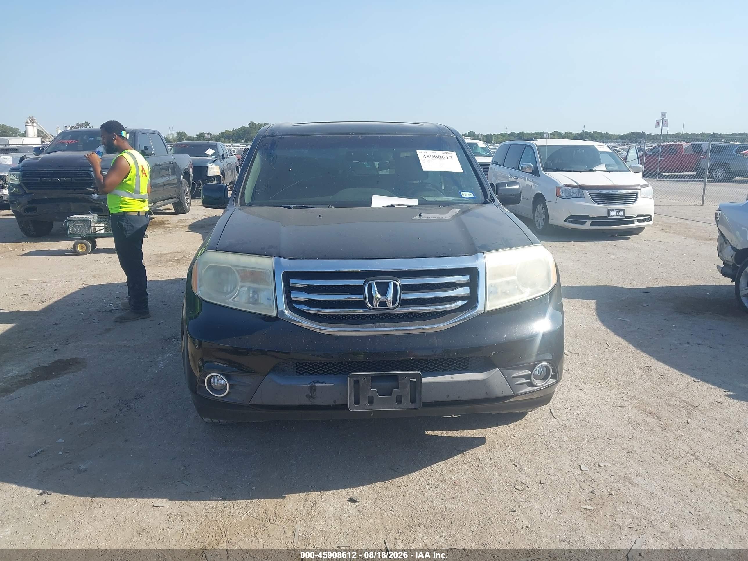 2014 Honda Pilot Ex-l Black vin: 5FNYF3H53EB014230