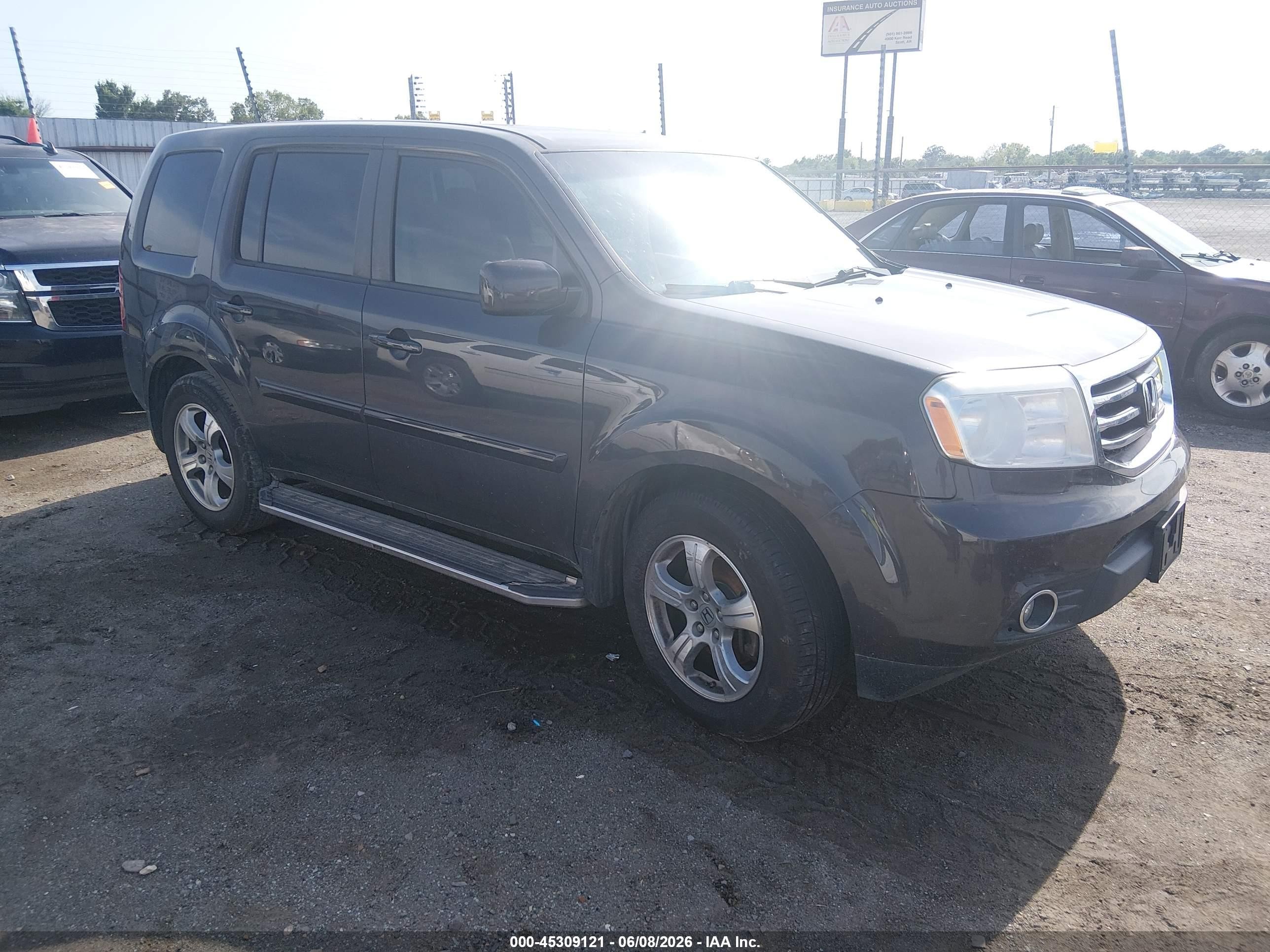 2014 Honda Pilot Ex-l Gray vin: 5FNYF3H53EB019928