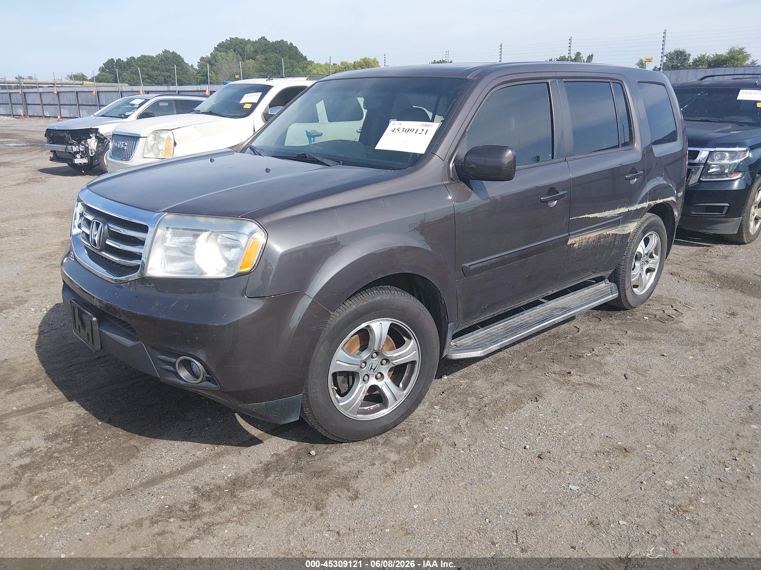2014 Honda Pilot Ex-l Gray vin: 5FNYF3H53EB019928