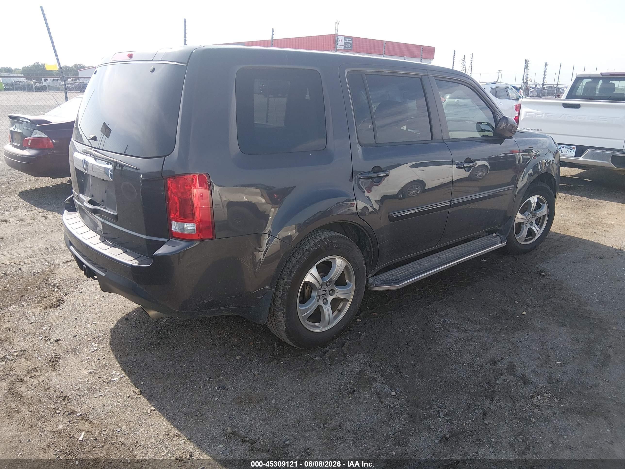 2014 Honda Pilot Ex-l Gray vin: 5FNYF3H53EB019928