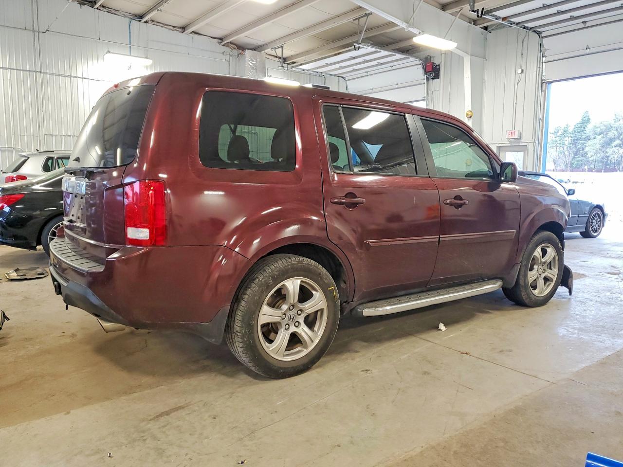 2015 Honda Pilot Exl Maroon vin: 5FNYF3H53FB022121