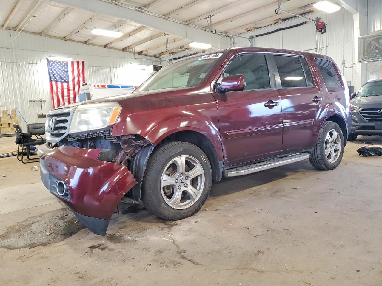 2015 Honda Pilot Exl Maroon vin: 5FNYF3H53FB022121