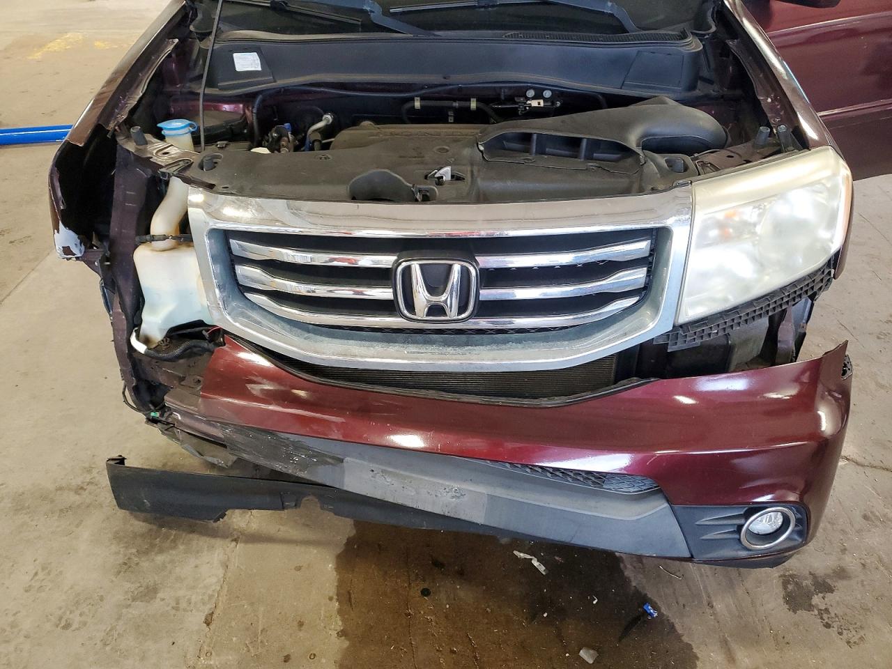 2015 Honda Pilot Exl Maroon vin: 5FNYF3H53FB022121