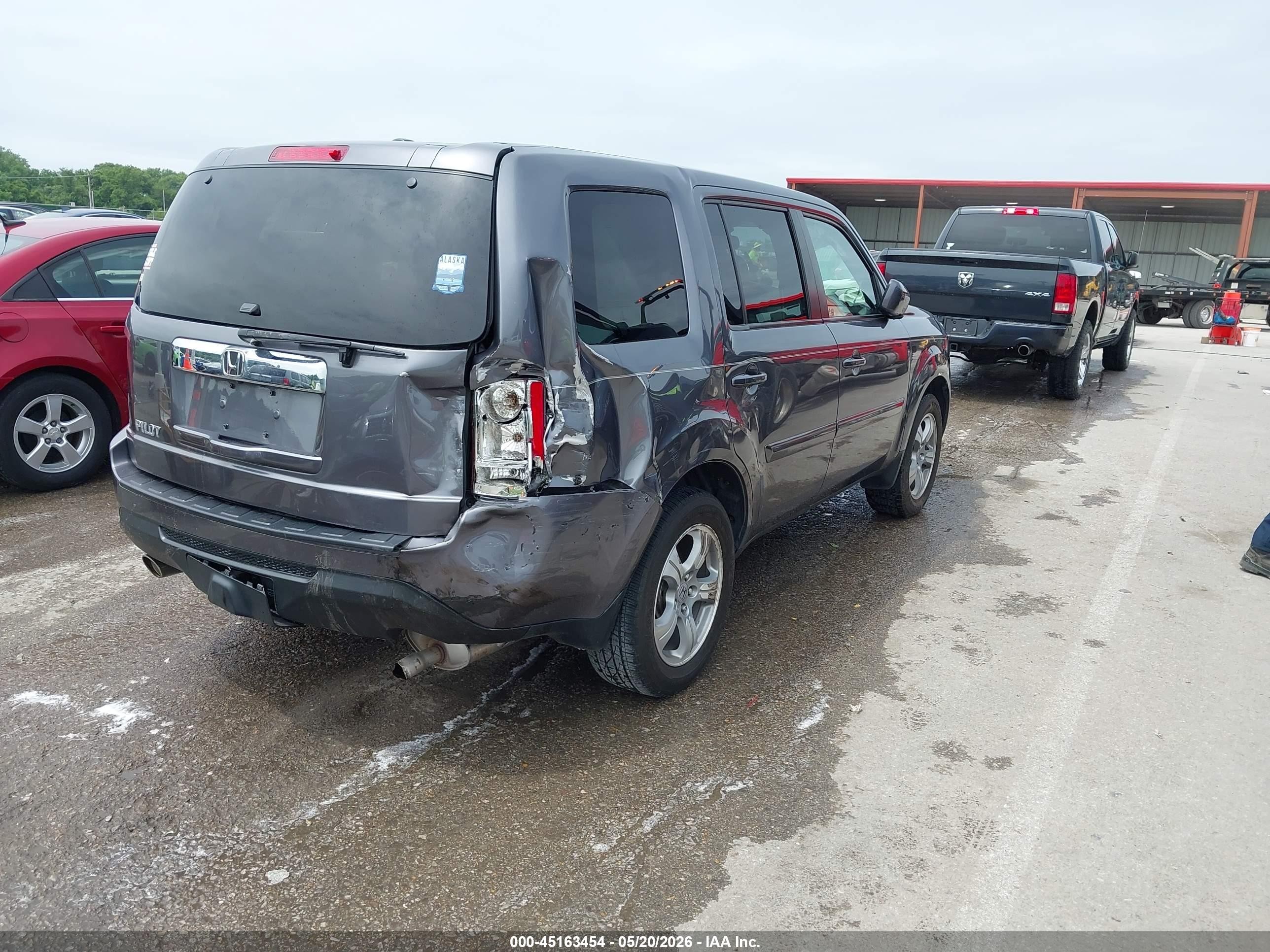 2015 Honda Pilot Ex-l Gray vin: 5FNYF3H53FB032891