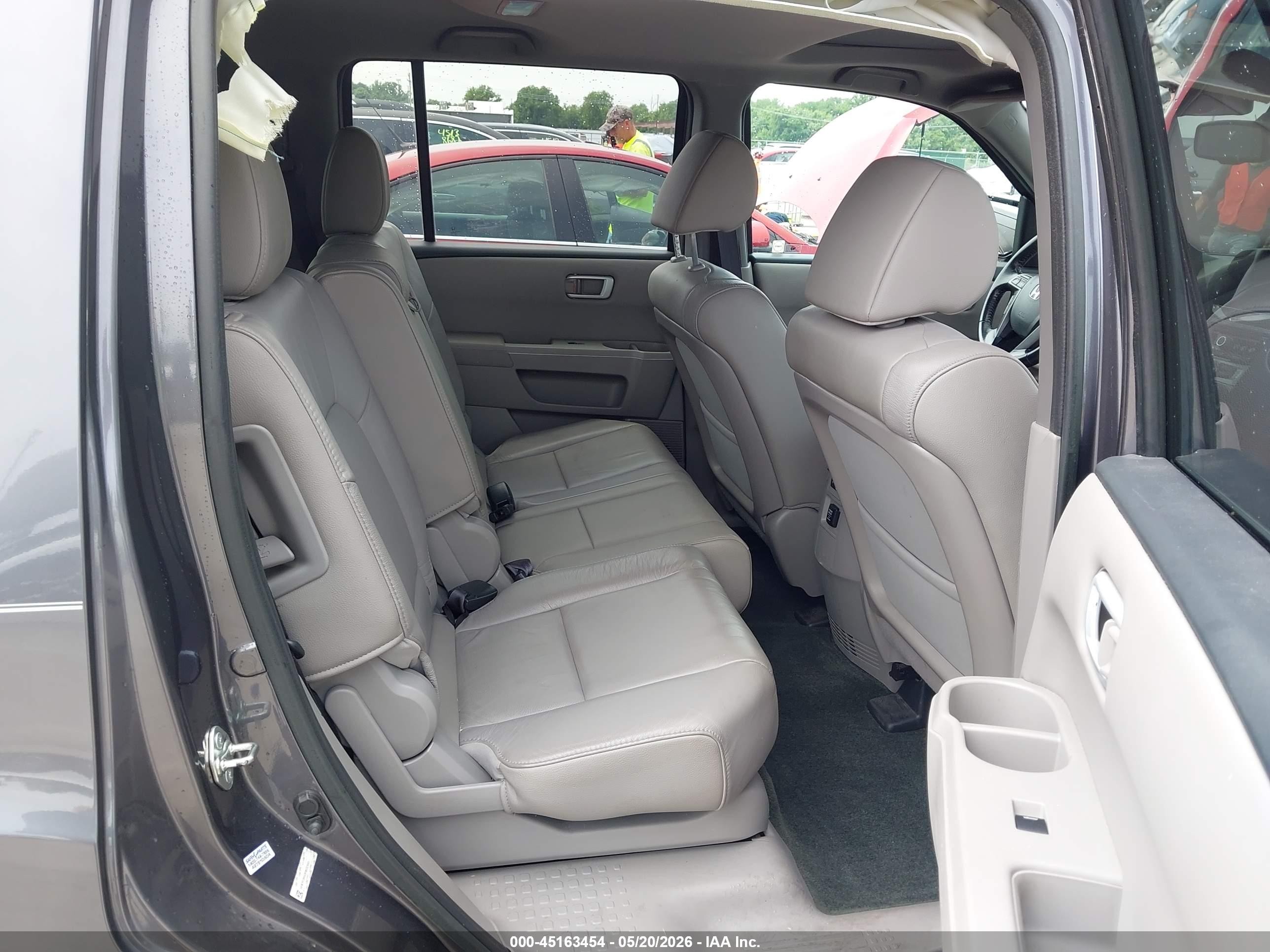 2015 Honda Pilot Ex-l Gray vin: 5FNYF3H53FB032891