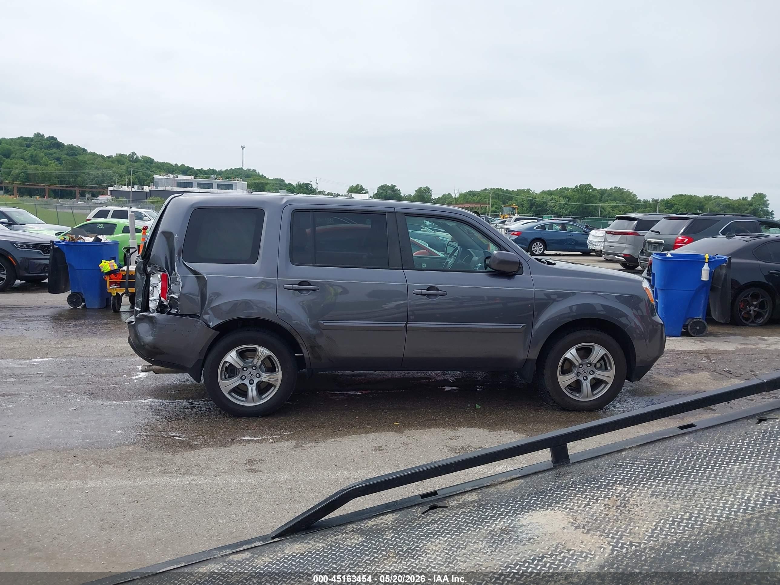 2015 Honda Pilot Ex-l Gray vin: 5FNYF3H53FB032891