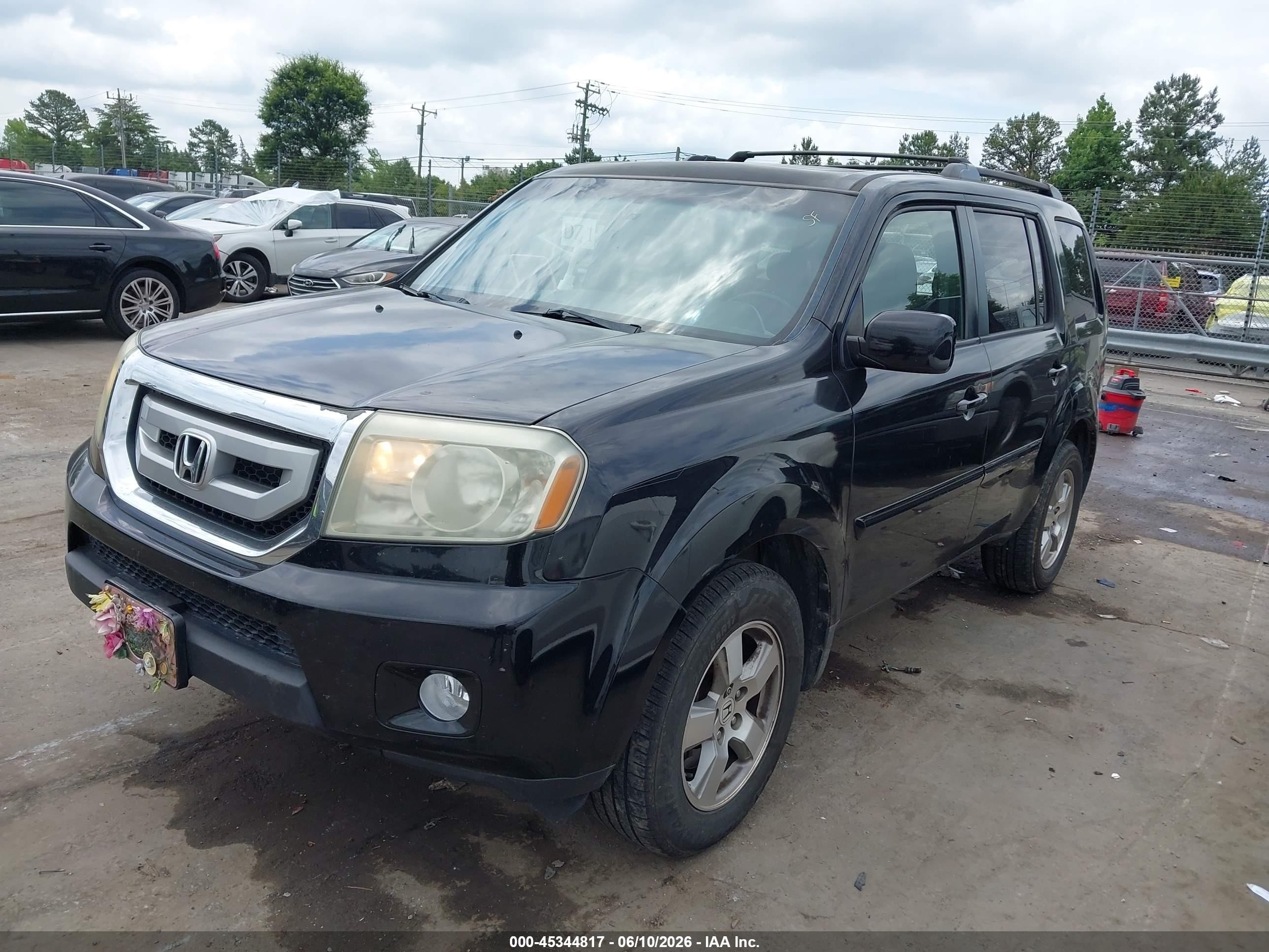 2010 Honda Pilot Ex-l Black vin: 5FNYF3H54AB005241