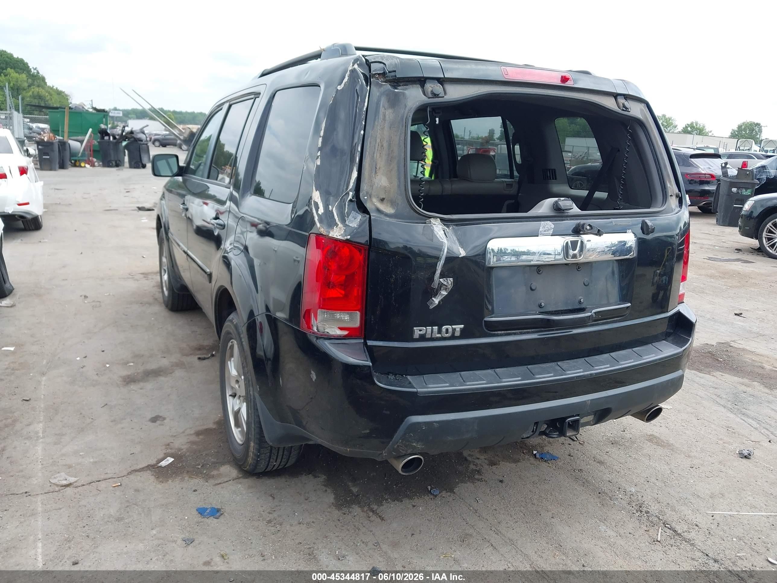 2010 Honda Pilot Ex-l Black vin: 5FNYF3H54AB005241