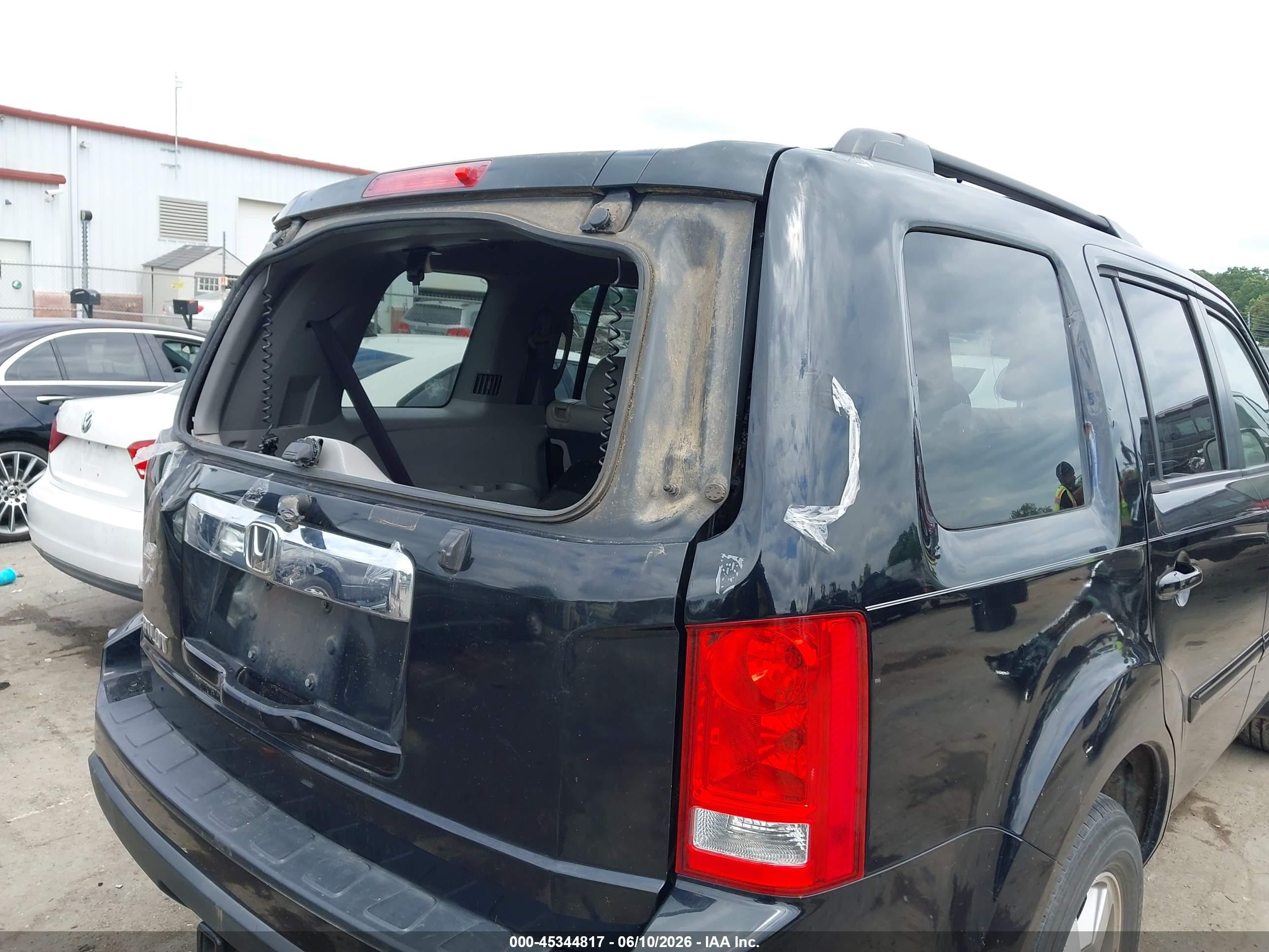2010 Honda Pilot Ex-l Black vin: 5FNYF3H54AB005241