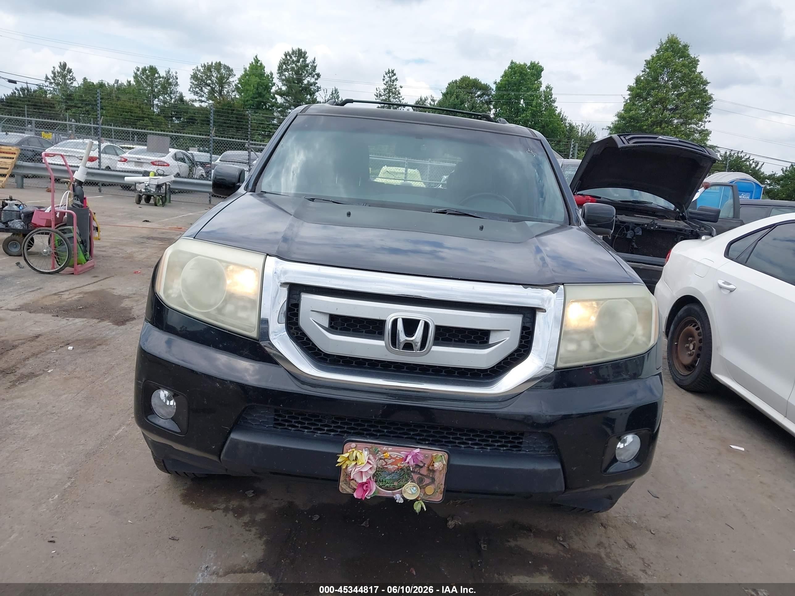 2010 Honda Pilot Ex-l Black vin: 5FNYF3H54AB005241