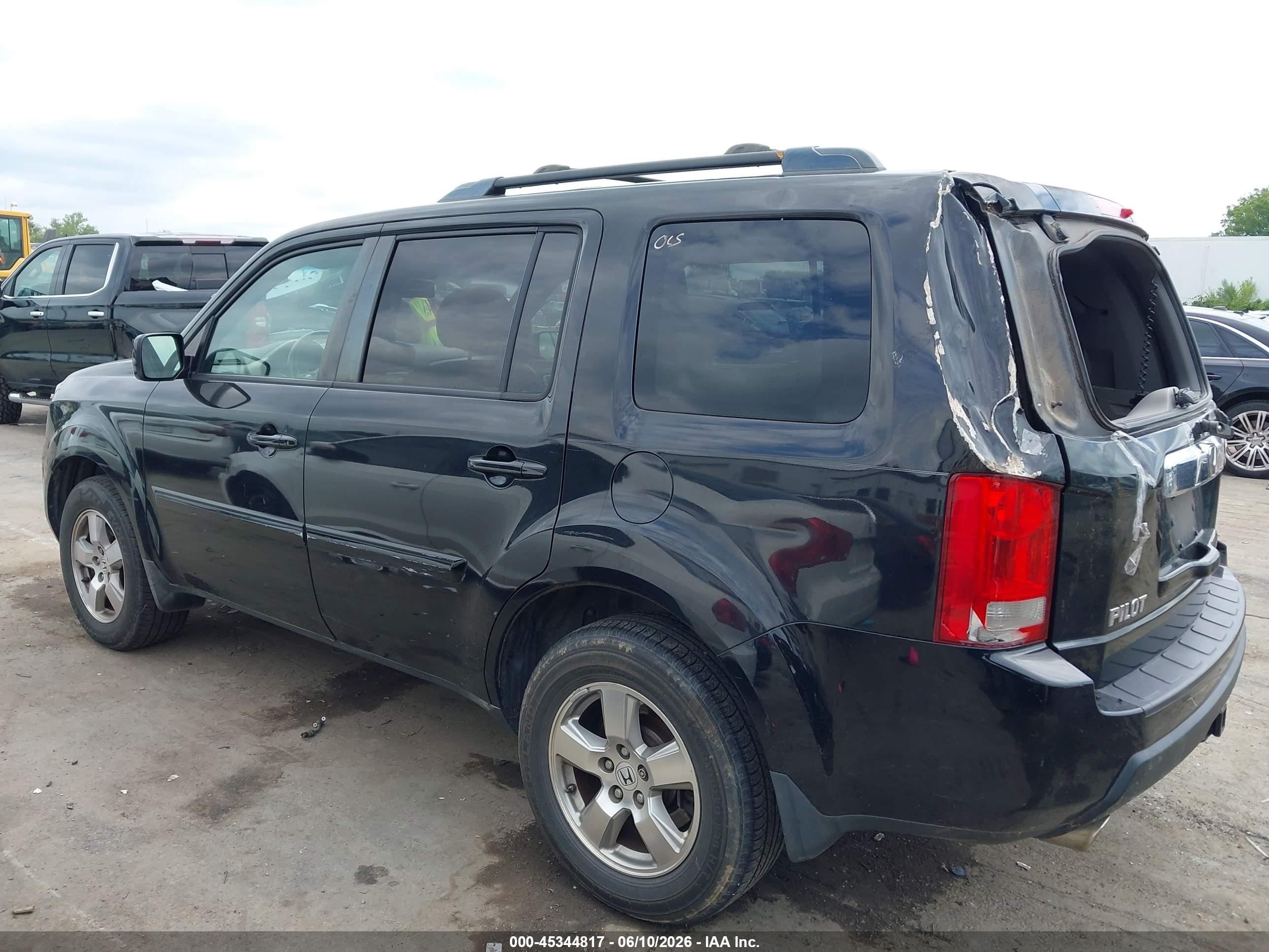 2010 Honda Pilot Ex-l Black vin: 5FNYF3H54AB005241