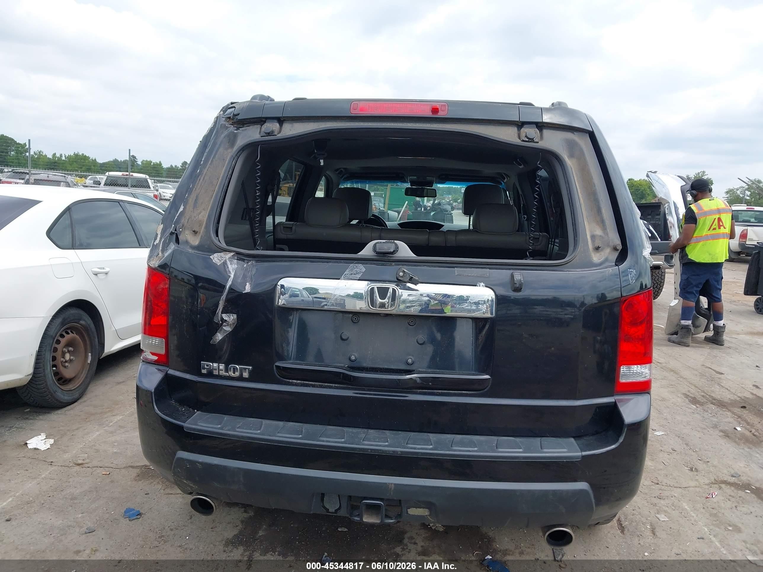2010 Honda Pilot Ex-l Black vin: 5FNYF3H54AB005241