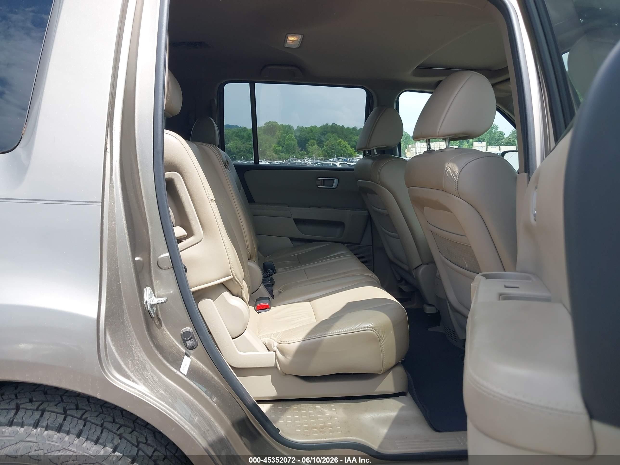 2011 Honda Pilot Ex-l Champagne vin: 5FNYF3H54BB005659