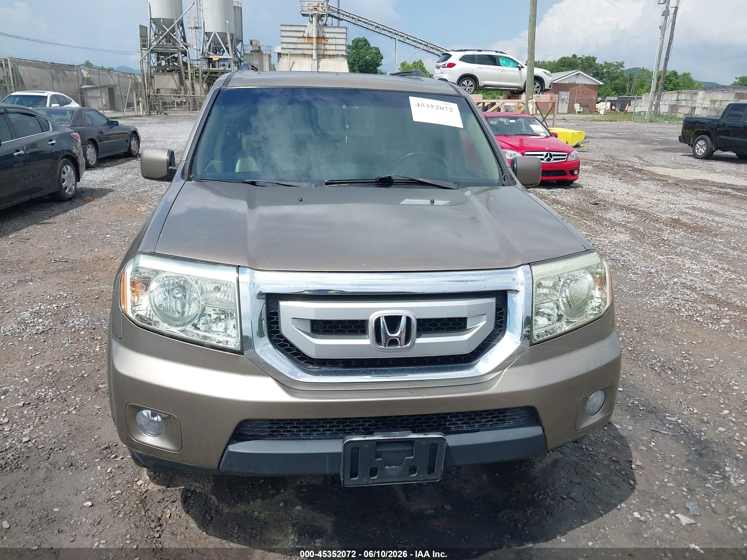 2011 Honda Pilot Ex-l Champagne vin: 5FNYF3H54BB005659