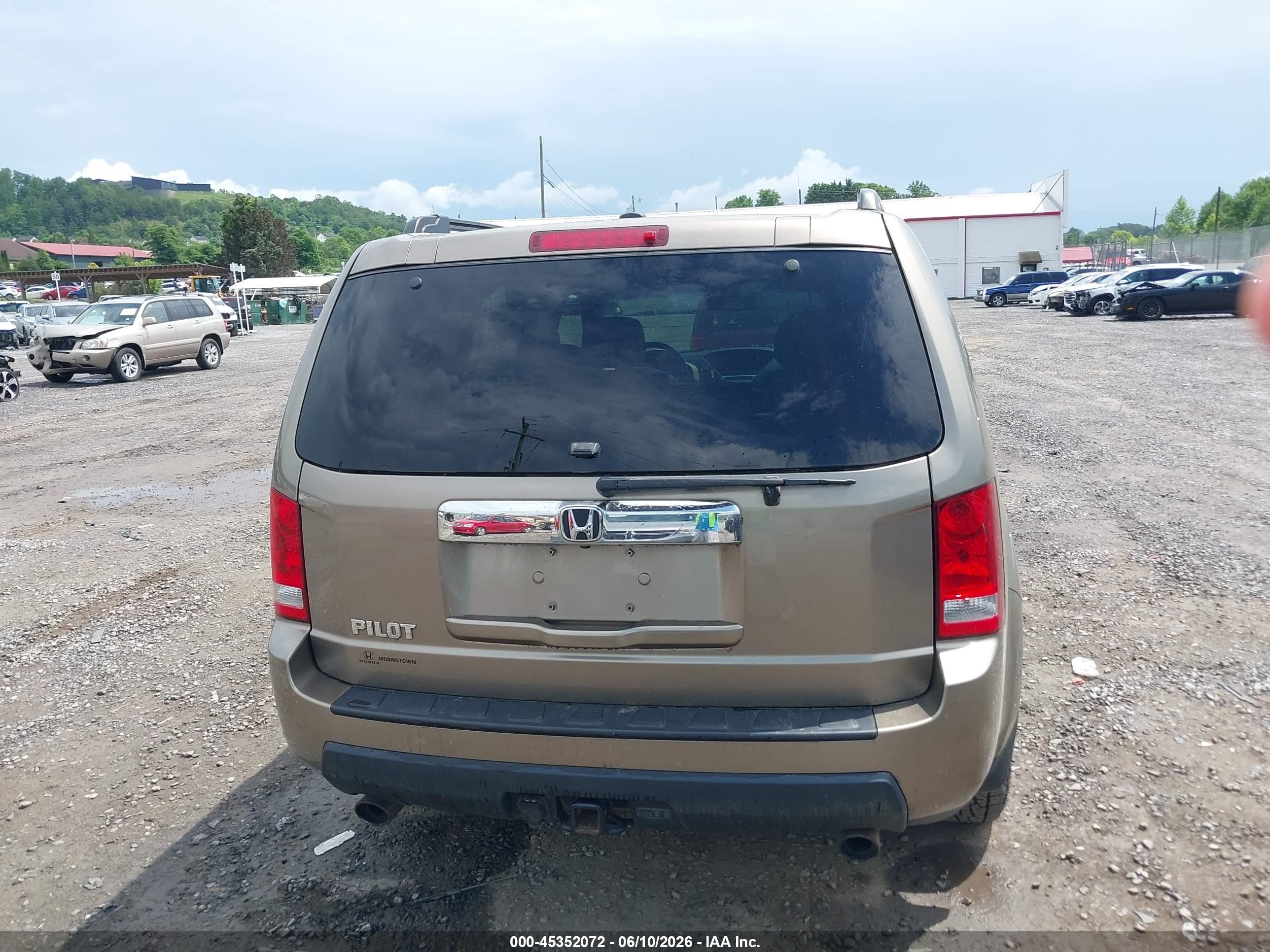 2011 Honda Pilot Ex-l Champagne vin: 5FNYF3H54BB005659